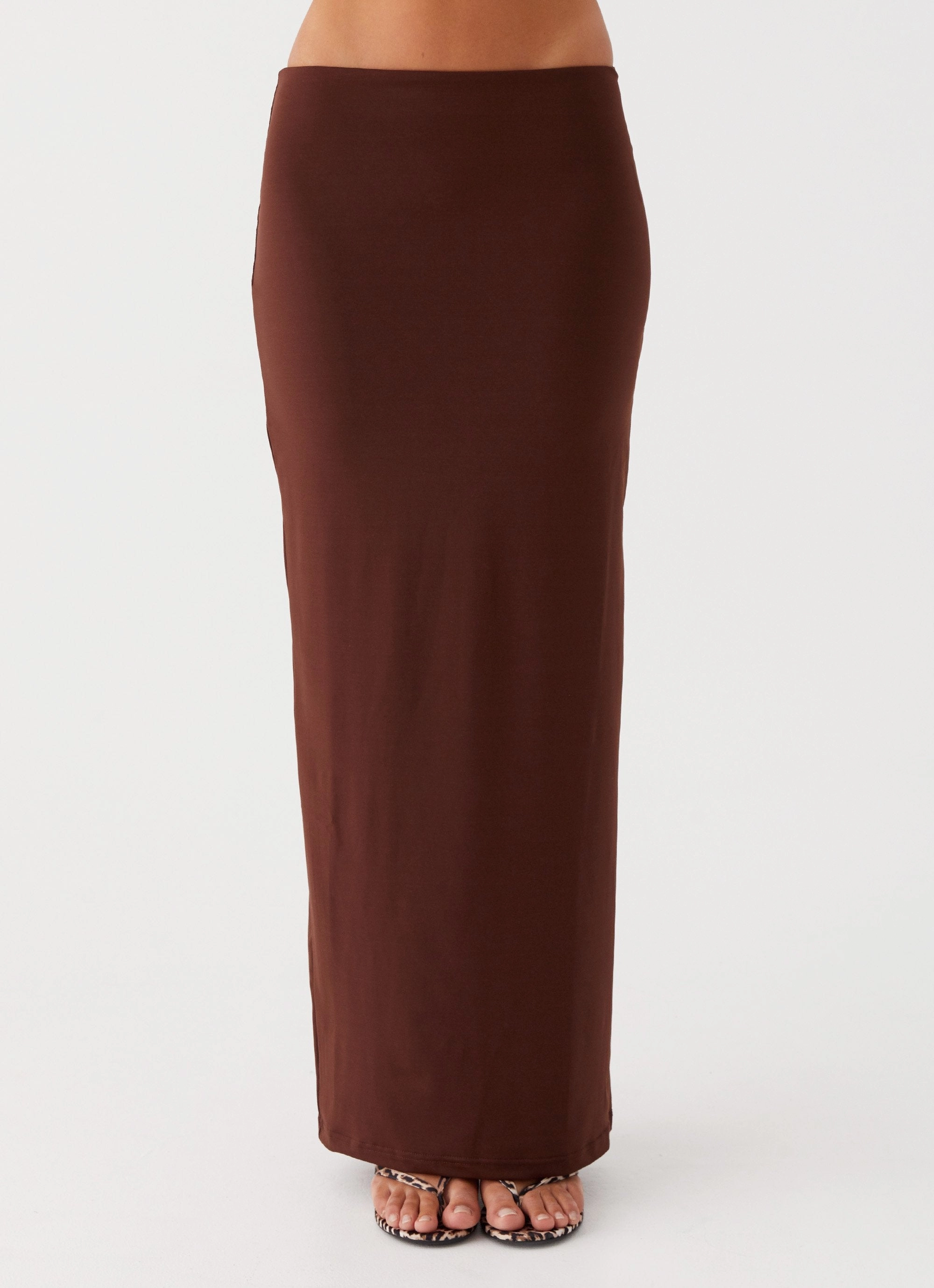 Limited Quantity Mix Separates Solace Soul Maxi Skirt - Chocolate