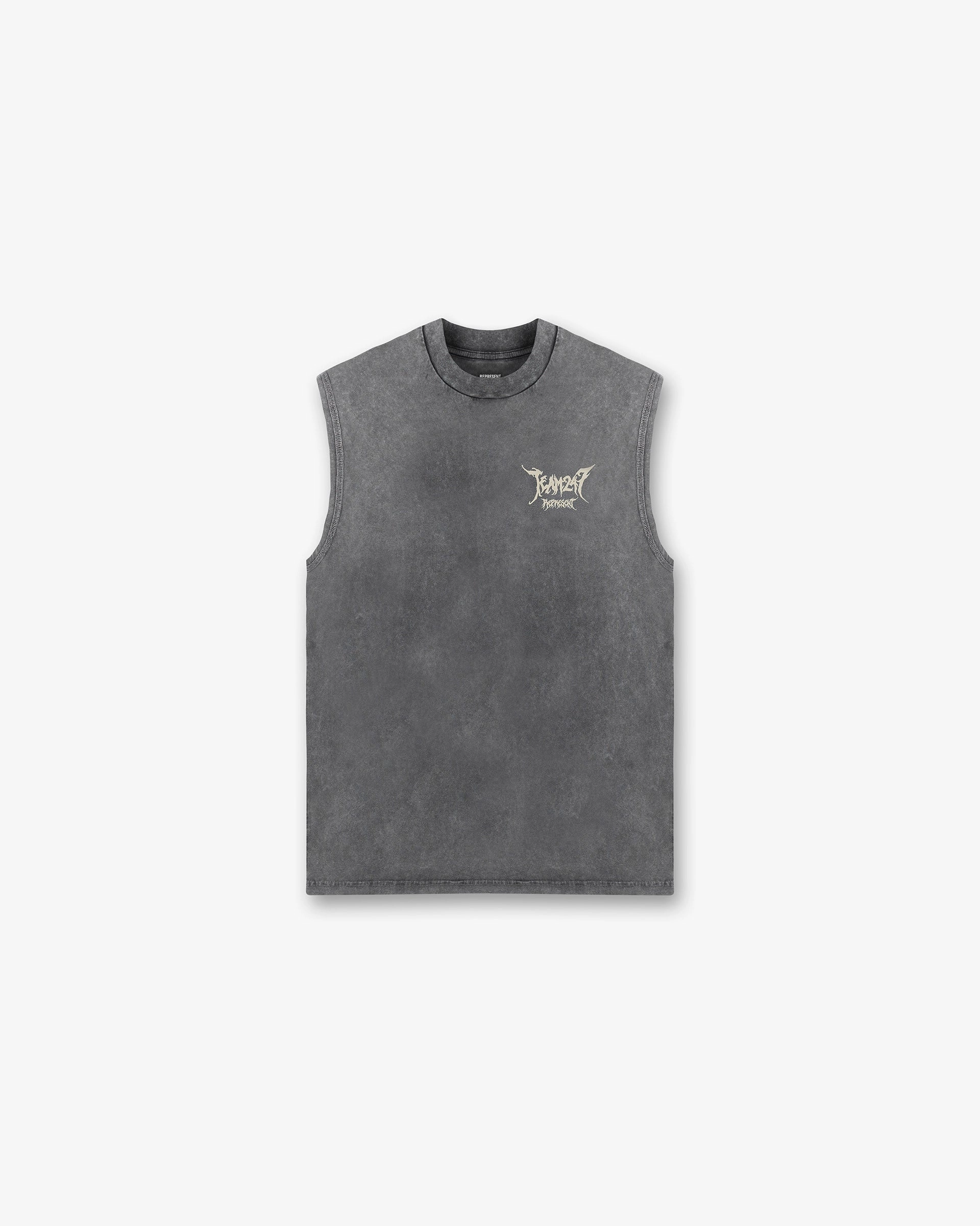 Sporty Fit Team 247 X END Oversized Tank - Washed Grey