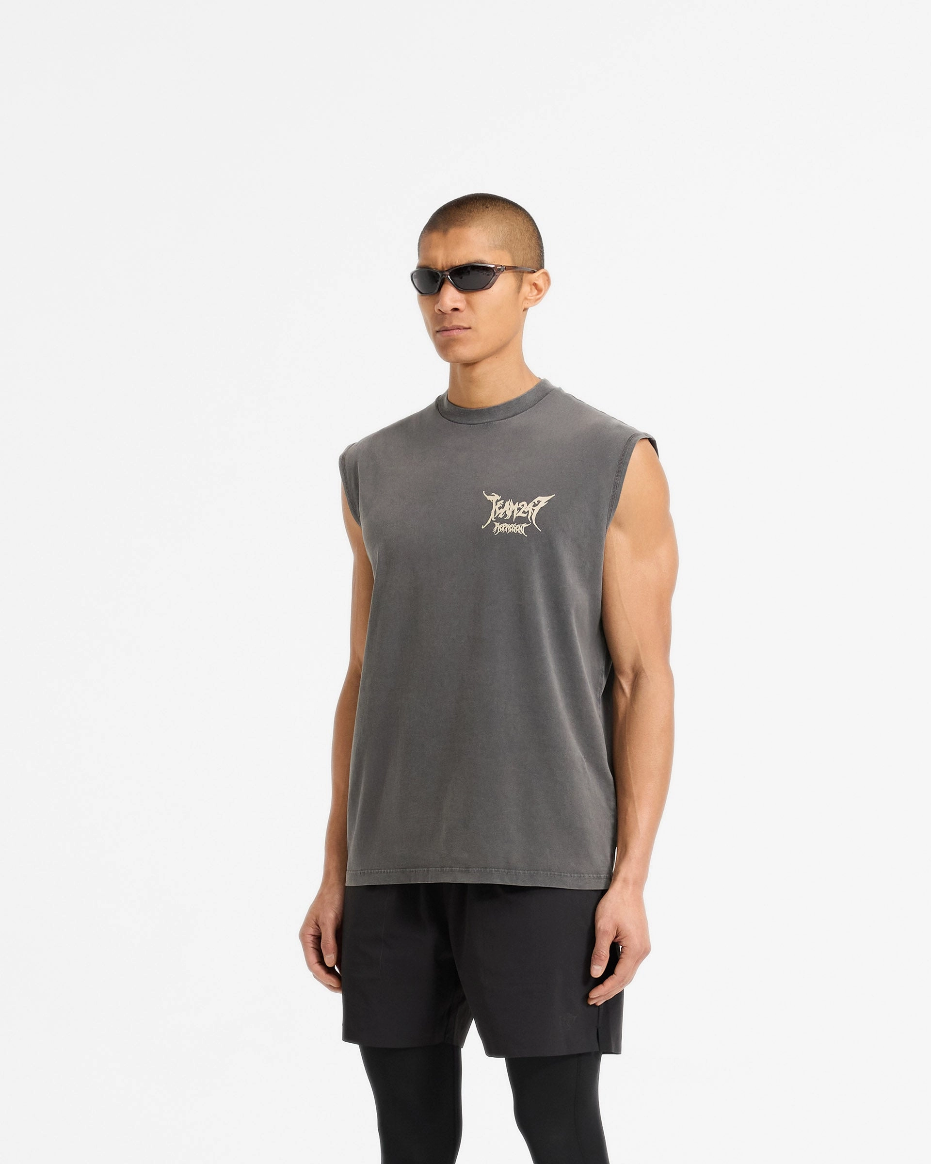 Anti Odor Treatment All-Purpose Comfort Team 247 X END Oversized Tank - Washed Grey