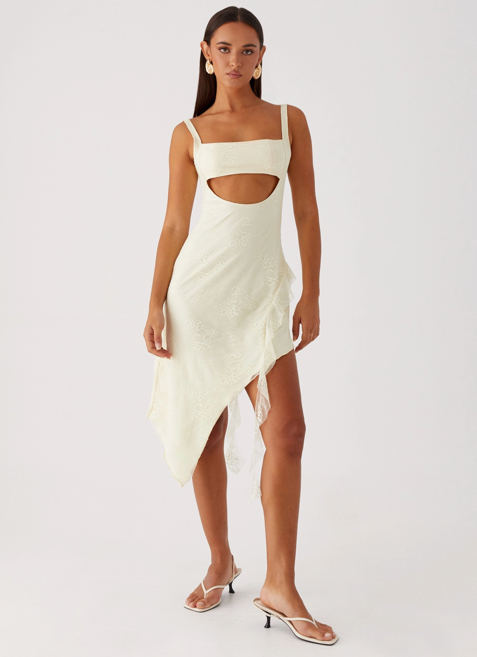 Polished office dress Shore Time Patricia Midi Dress - Yellow