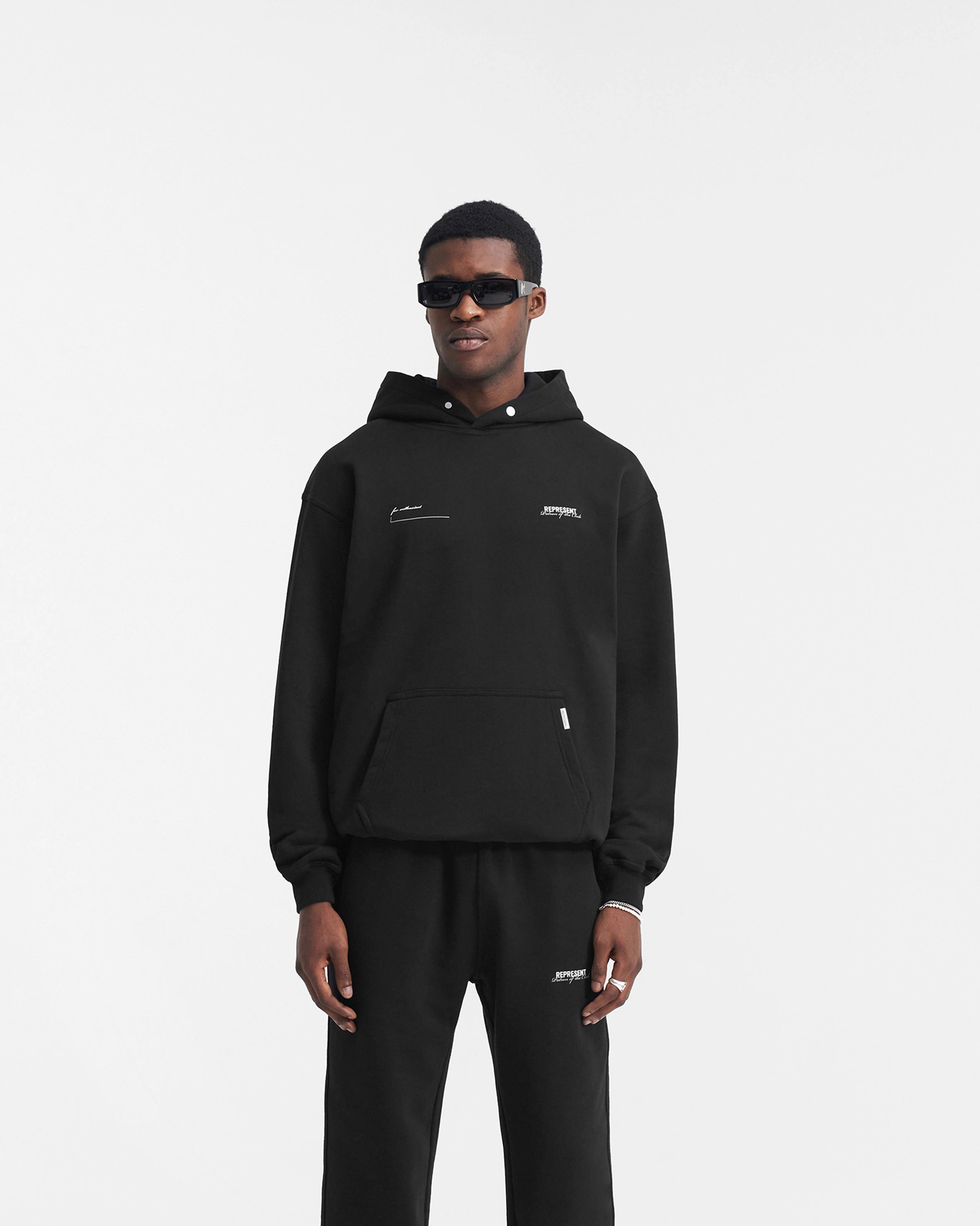 Bear like Pika like Patron Of The Club Hoodie - Black