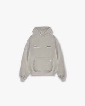 Statement Sleeves Pastel color Patron Of The Club Hoodie - Mudstone