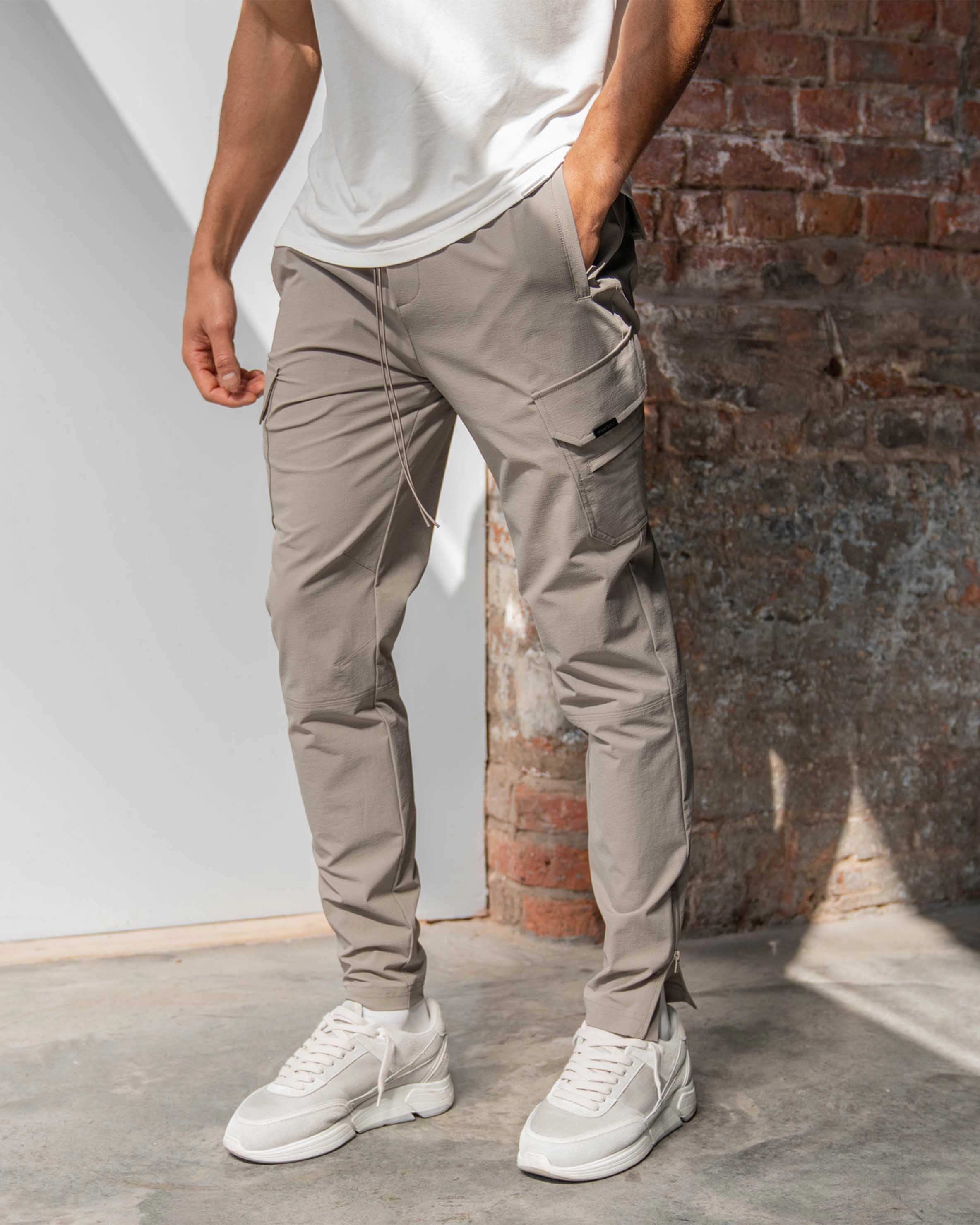 247 Zip Pant - Taupe Core Ease