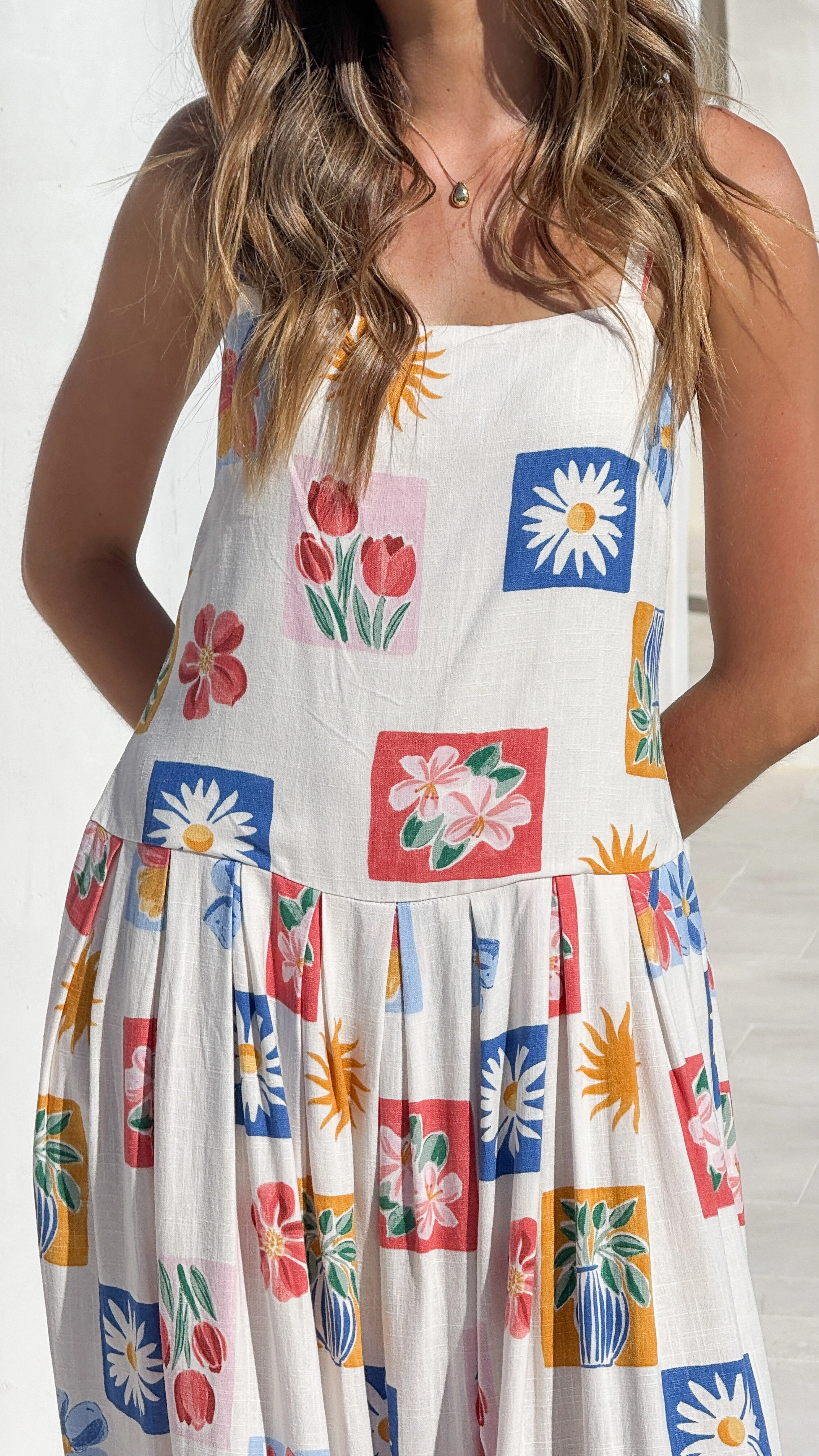 Aluna Maxi Dress - Belle Print slim fit Editor??s-Pick