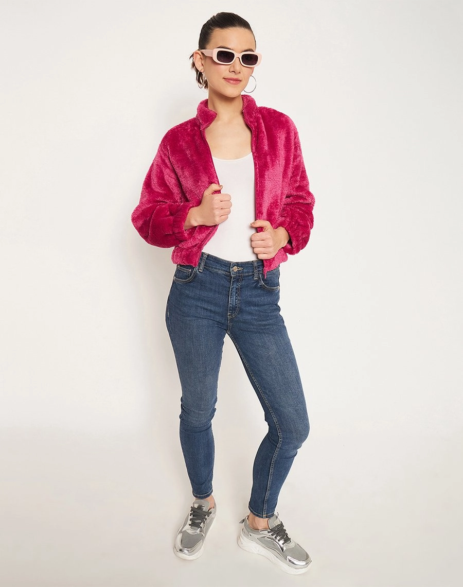 Madame Mystic High Neck Sweatshirt Comfortable clothing Shiny Finish