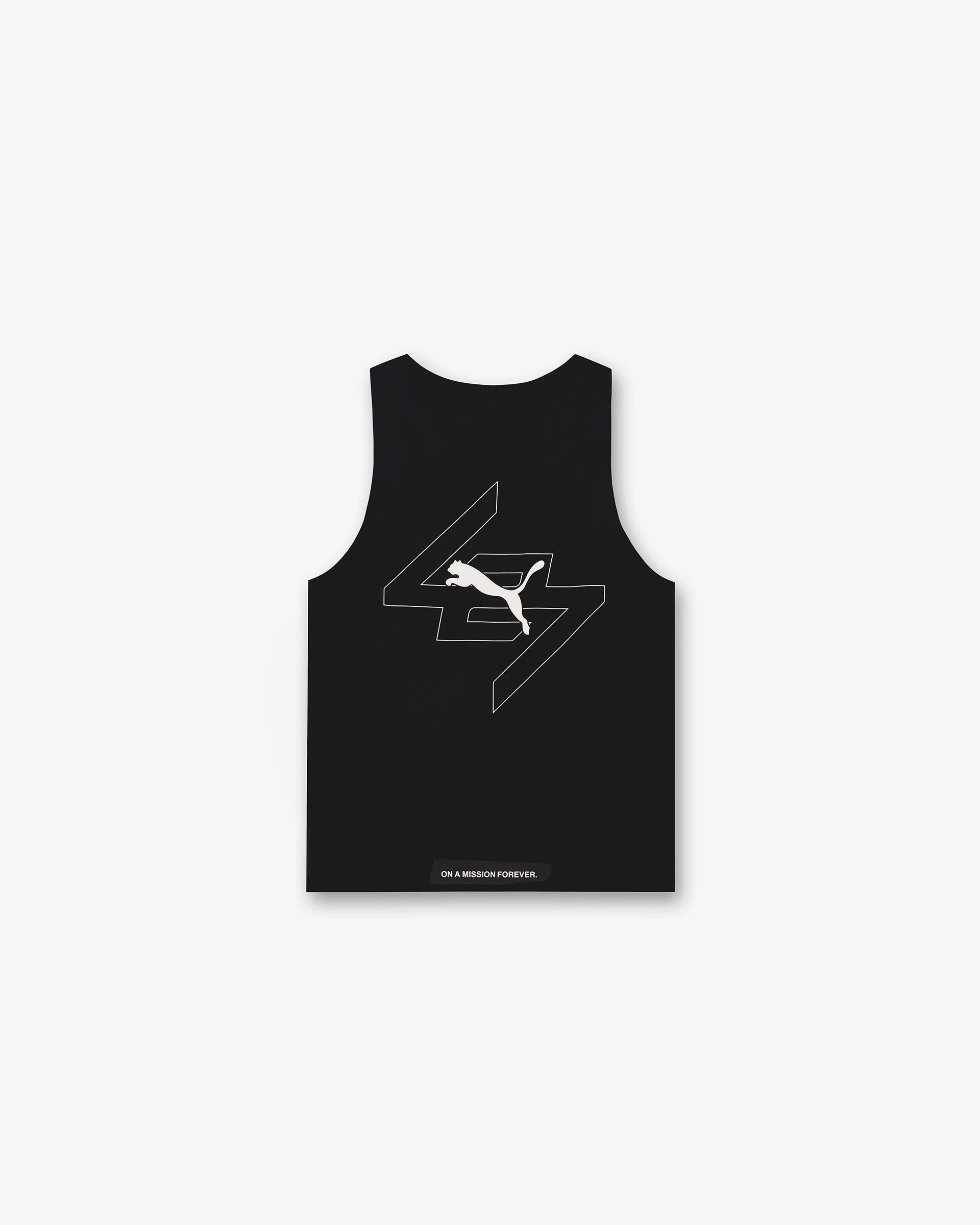 Stylish Wear Slim Waist 247 X Puma Oversized Tank - Black