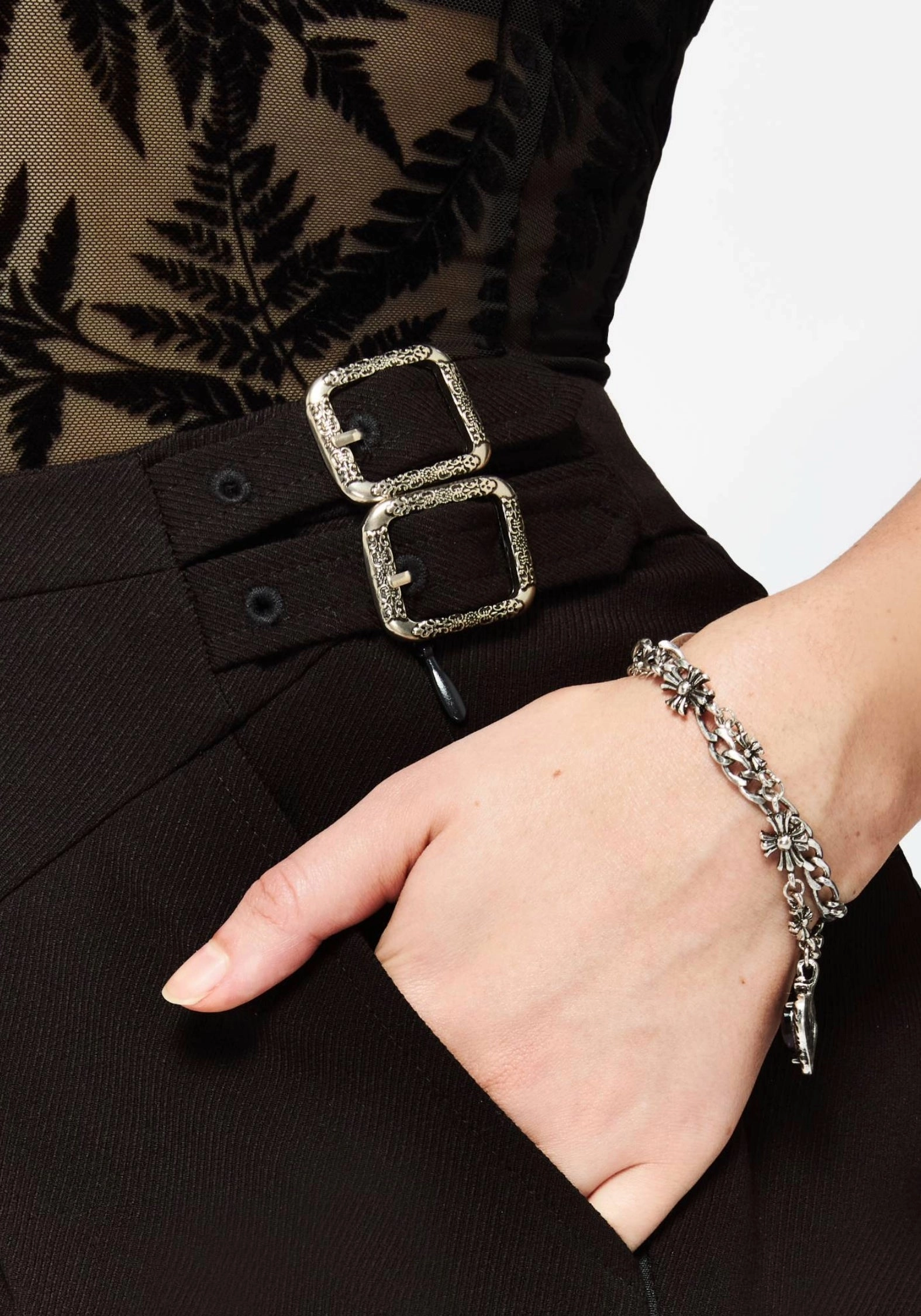 Basic Layers Cozy Finish Phoebe Buckle Detail Mini Skirt