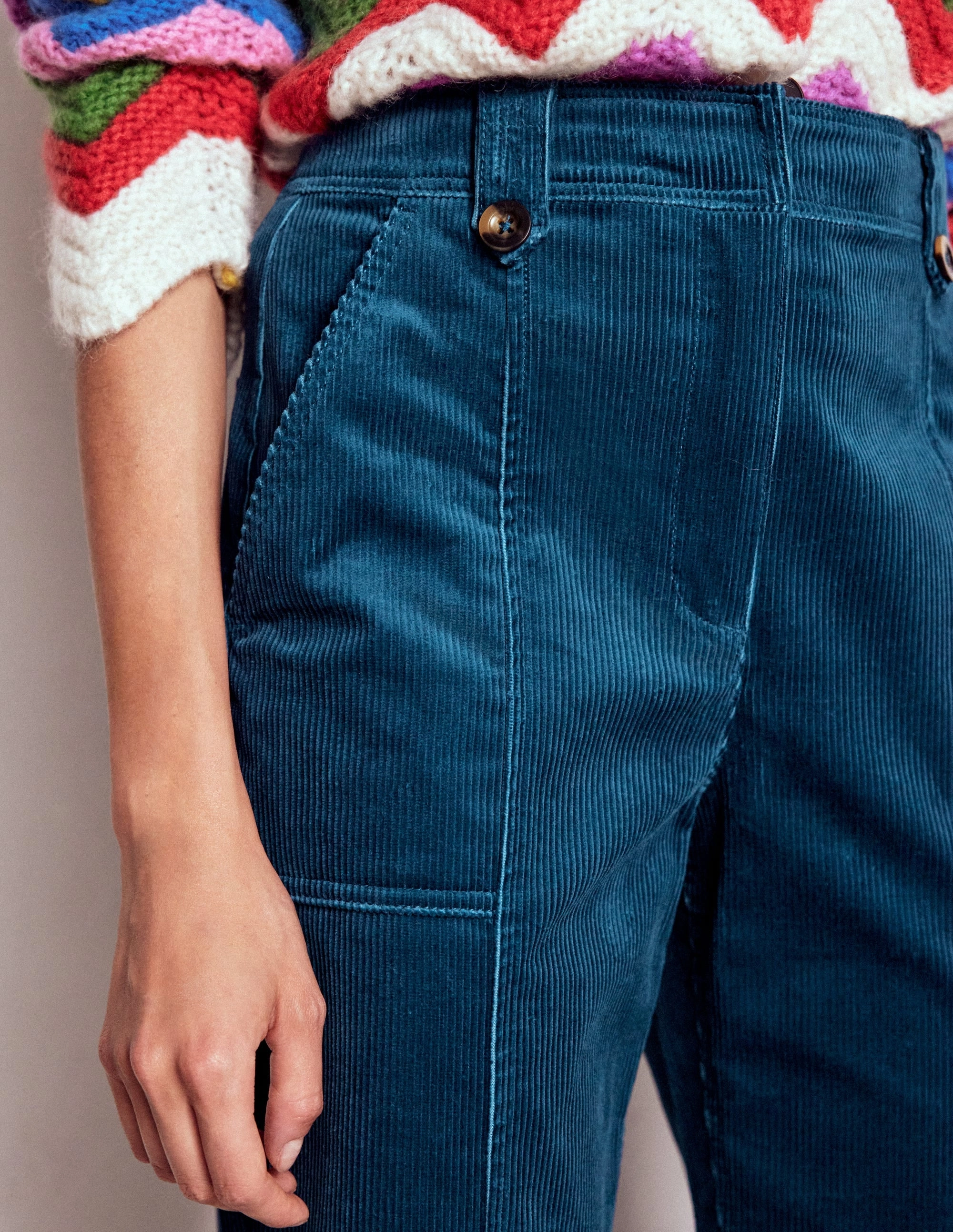 Day Adventure Pimlico Cord Trousers-Indigo Blue