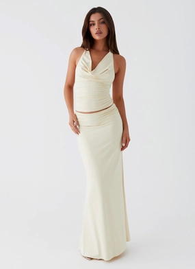 Rayne Maxi Skirt - Yellow Photography Session