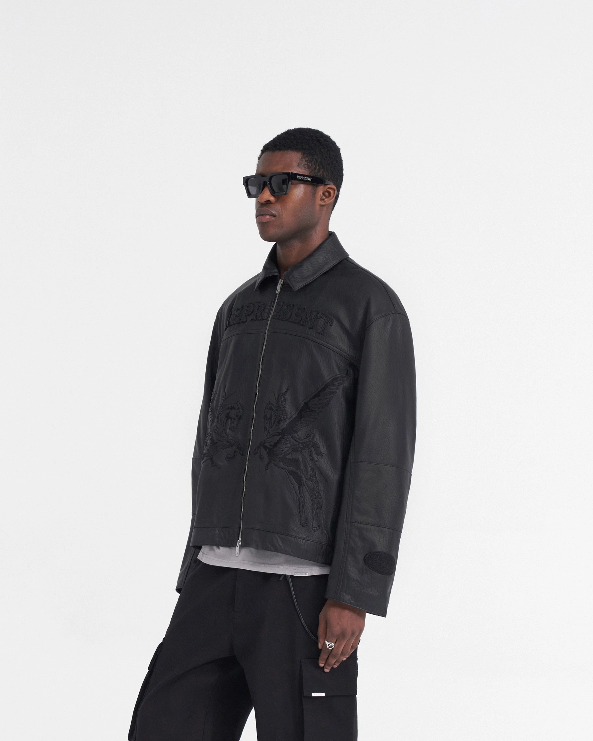 All Weather Protection Powered By Represent Motor Jacket - Black