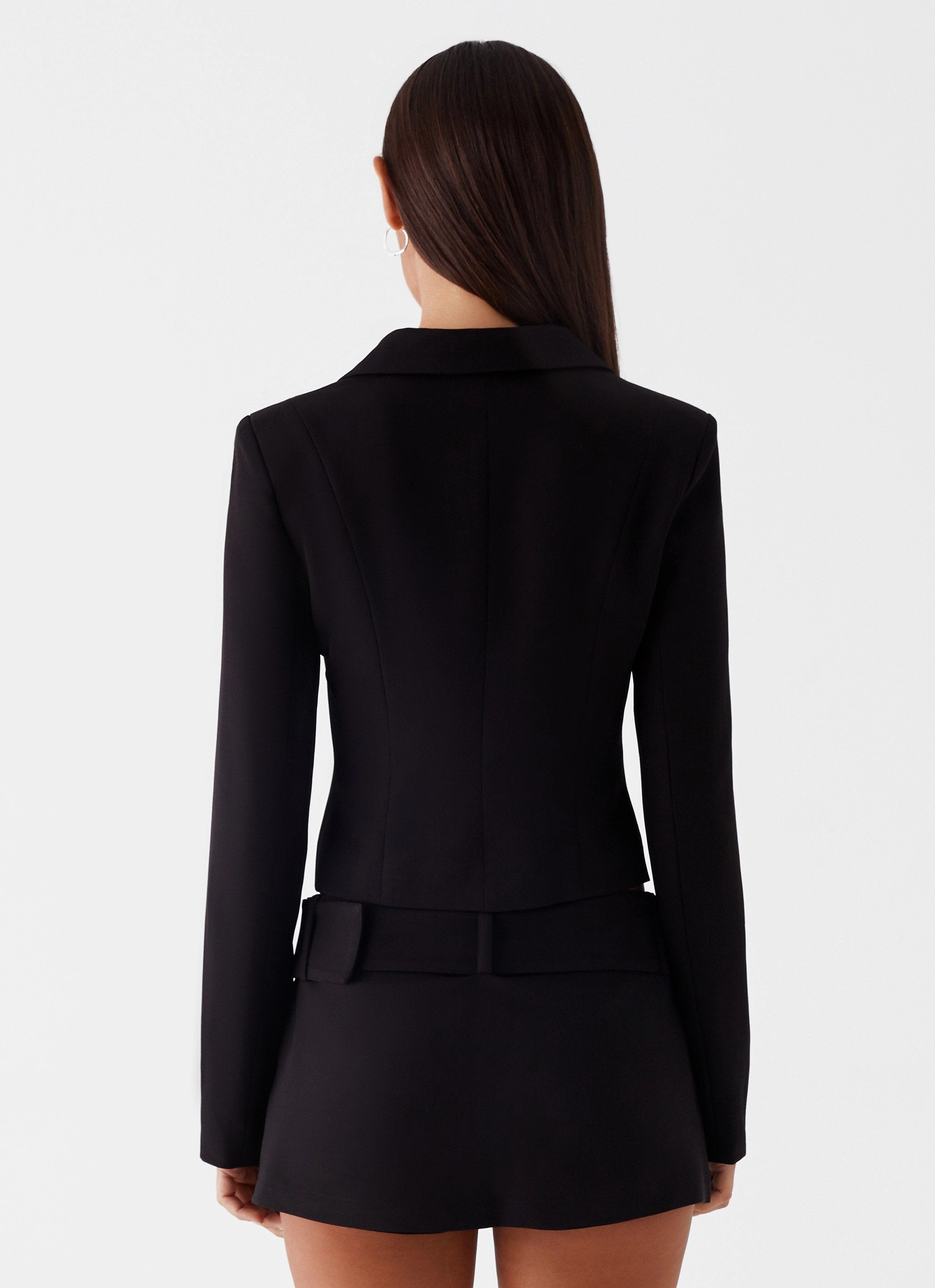Moisture Managing Liner Lynden Blazer Top - Black