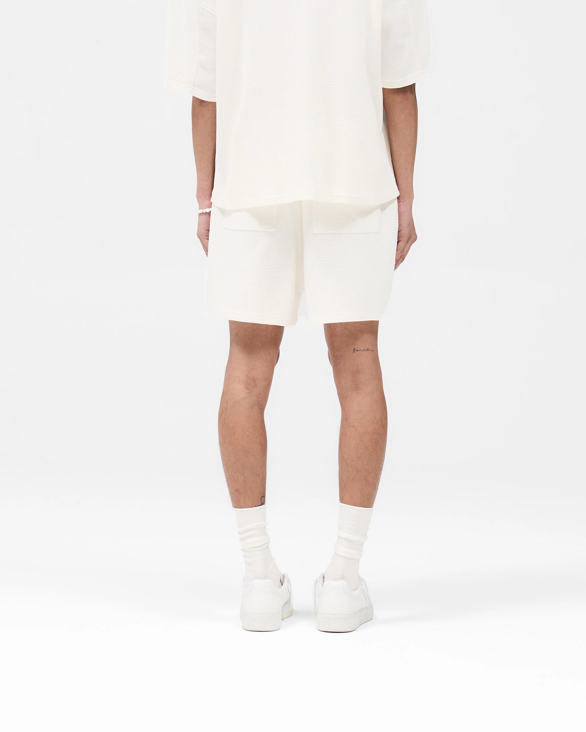 Waffle Shorts - White Day Comfort
