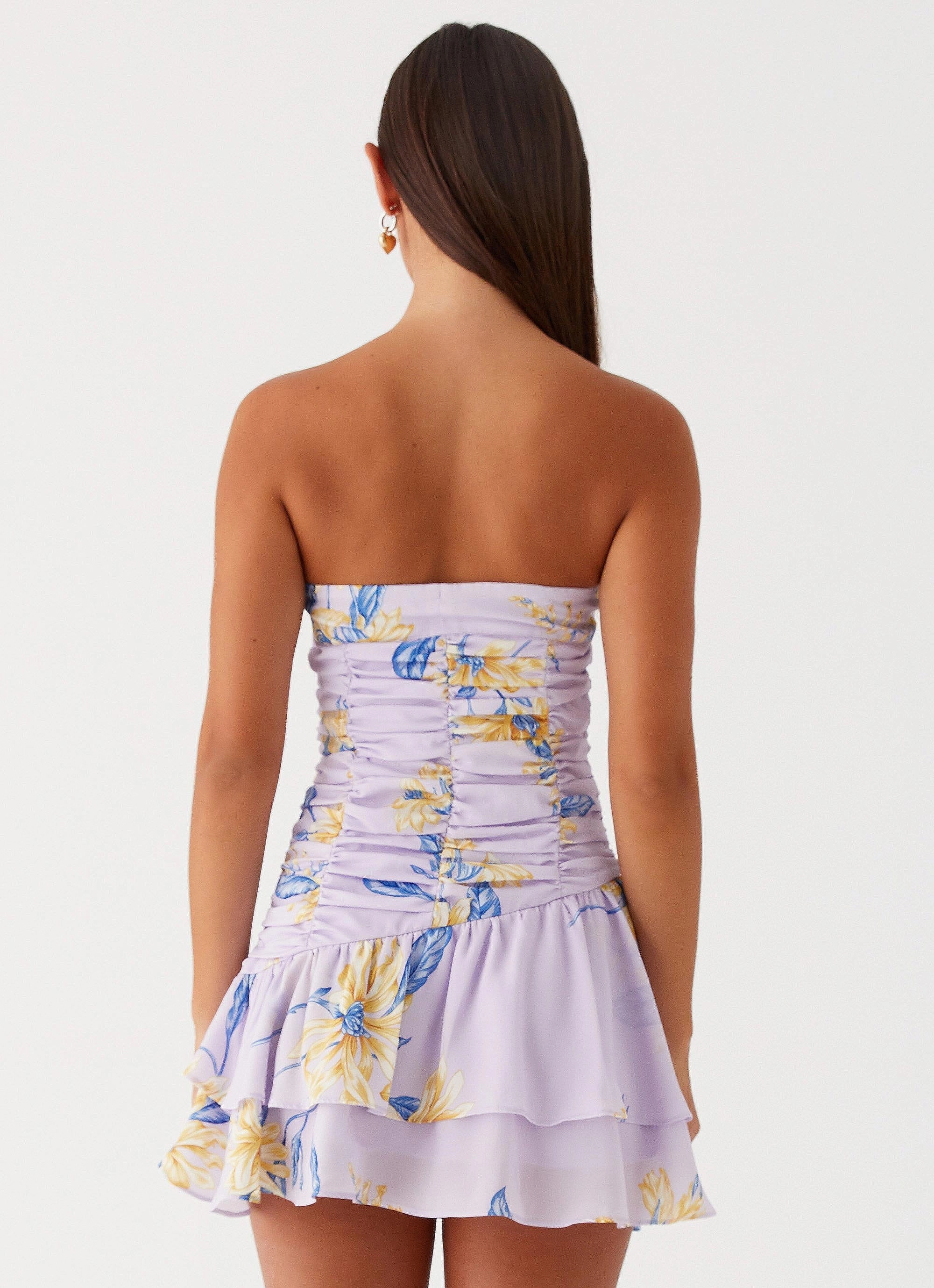 Comfortable Silhouette Cool Look Viviana Mini Dress - Lavender