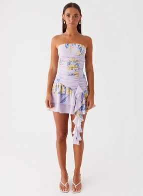 Viviana Mini Dress - Lavender sophisticated appearance Soft and Smooth