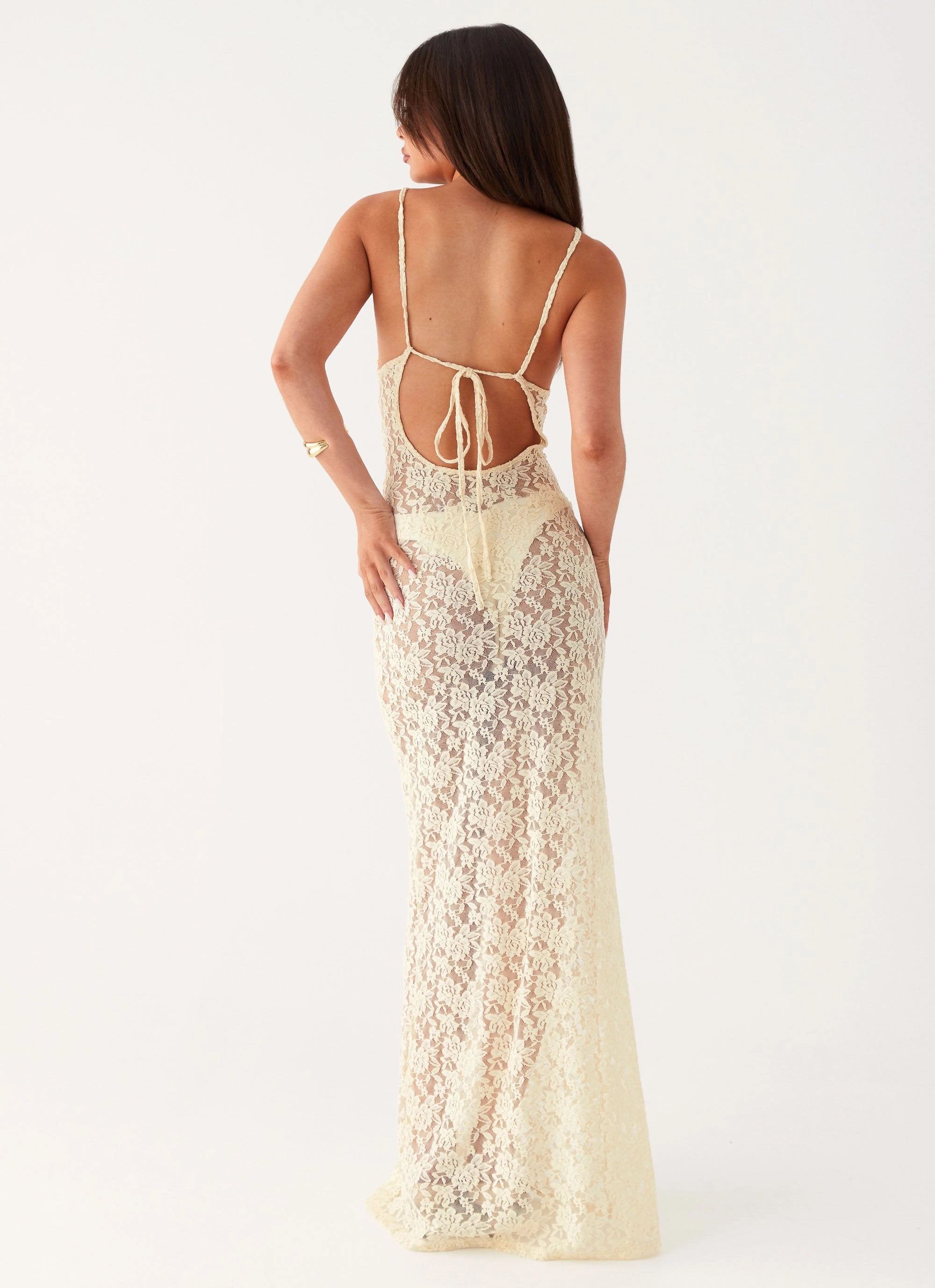 Promised Land Lace Maxi Dress - Ivory QuickDryTechnology FadeResistantColor