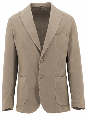 Lightweight Lining Rubberized Trims Cagney Beige Sports Jacket