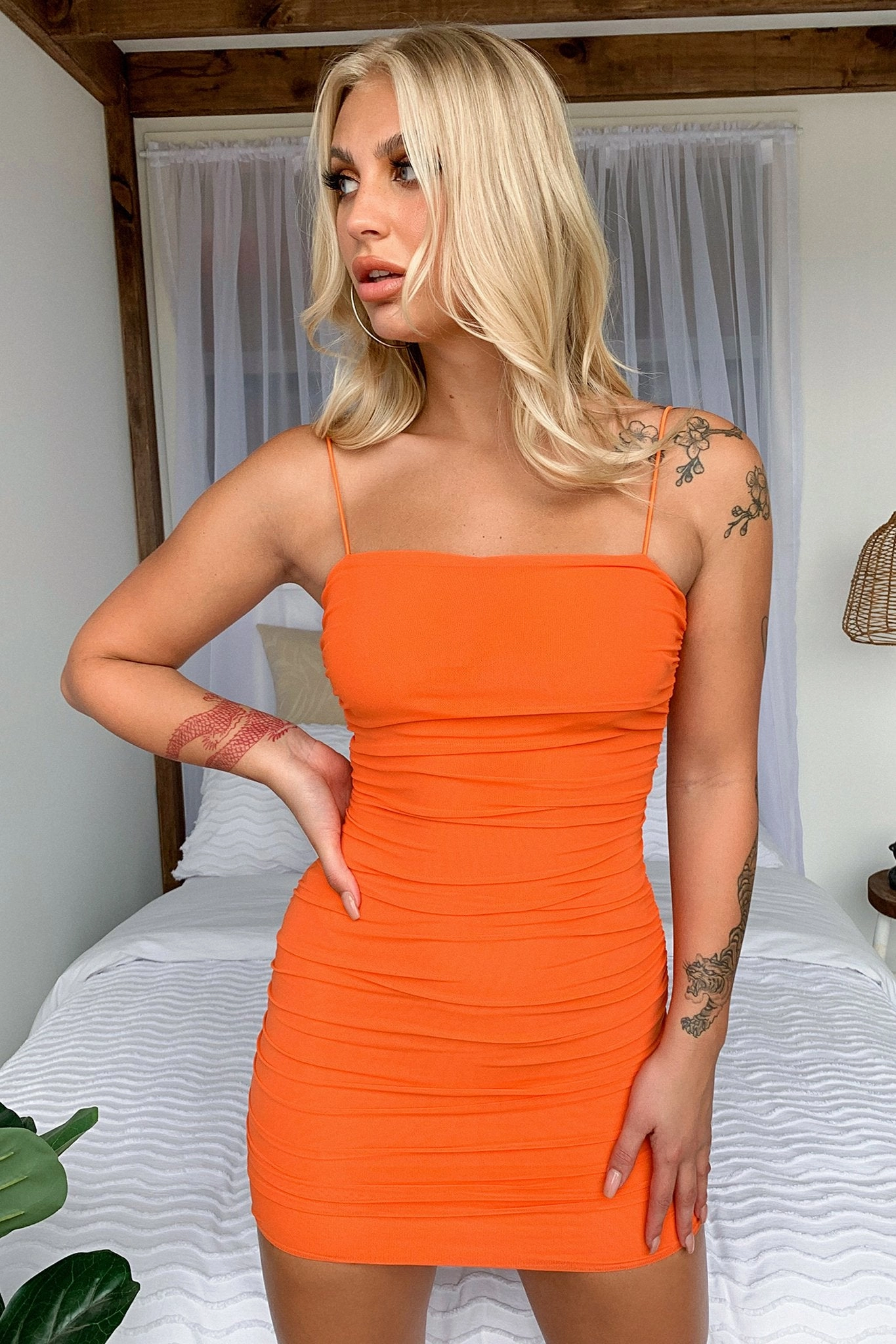 Sharp Look Landon Dress - Orange