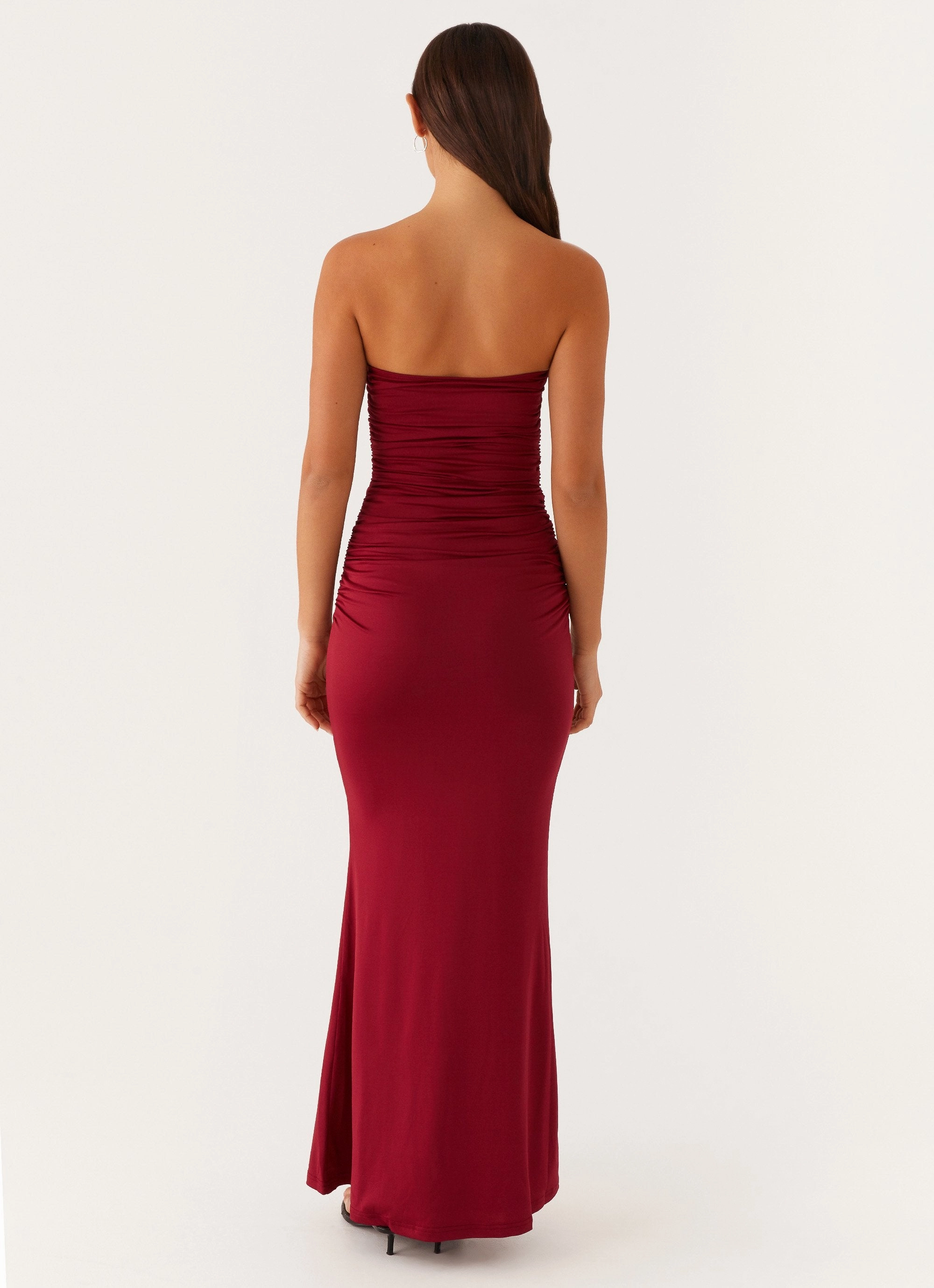 Rudy Maxi Dress - Maroon Easy Go
