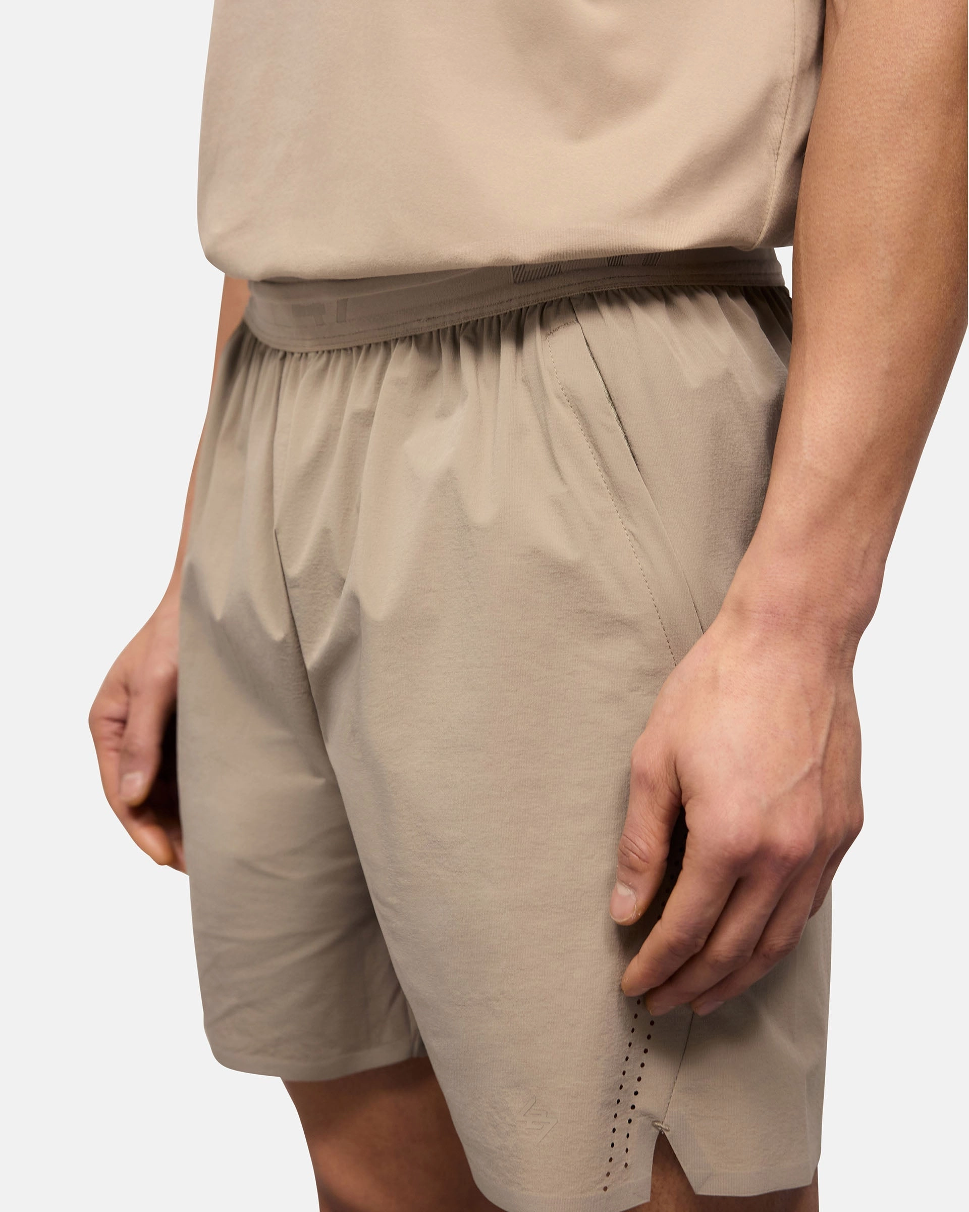Clean Fit 247 Training Shorts - Pebble