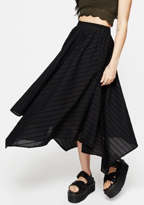 Blythe Handkerchief Hem Midaxi Skirt Classic Touch quick dry