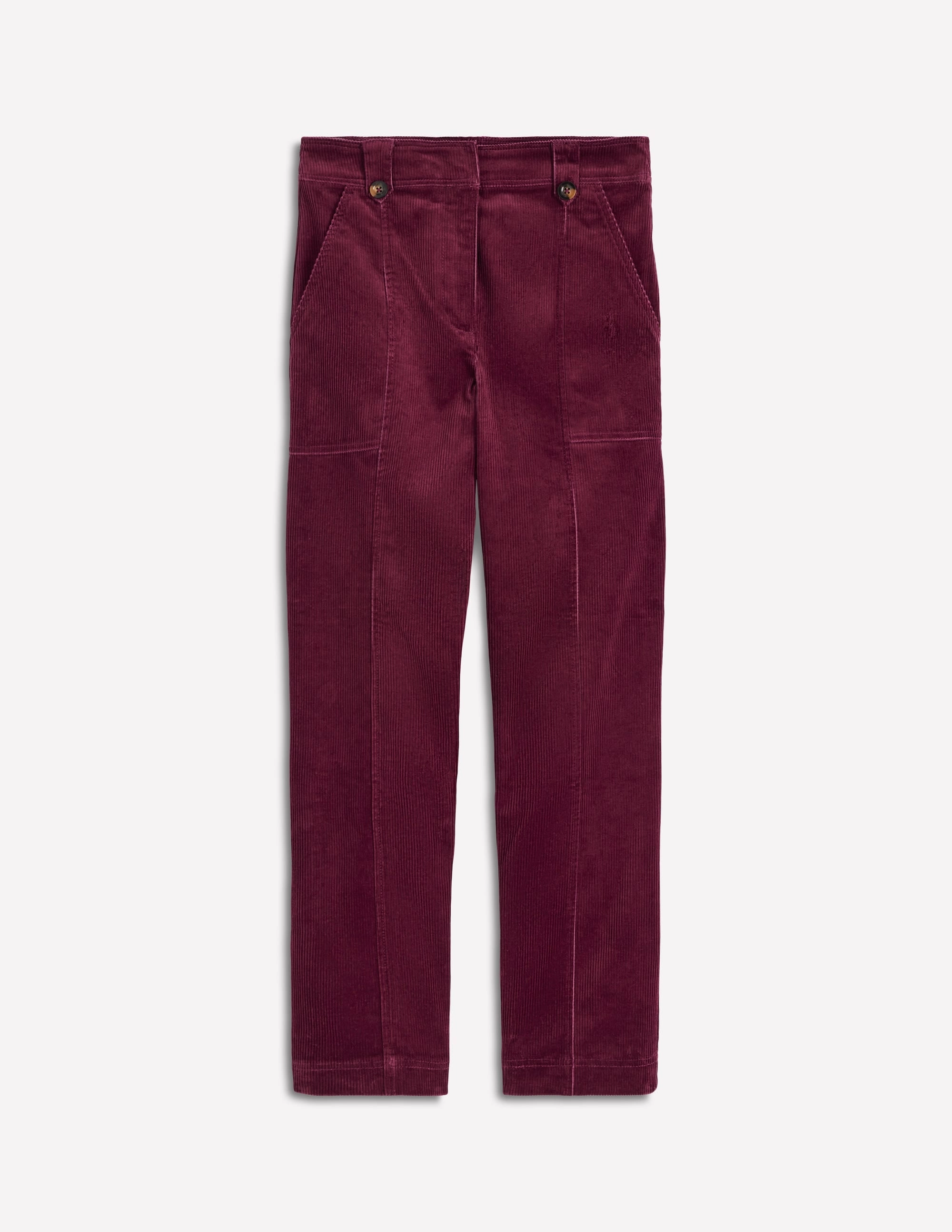 Pimlico Cord Trousers-Deep Wisteria luxe feel