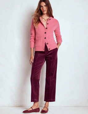 Pimlico Cord Trousers-Deep Wisteria OdorResistantFinish