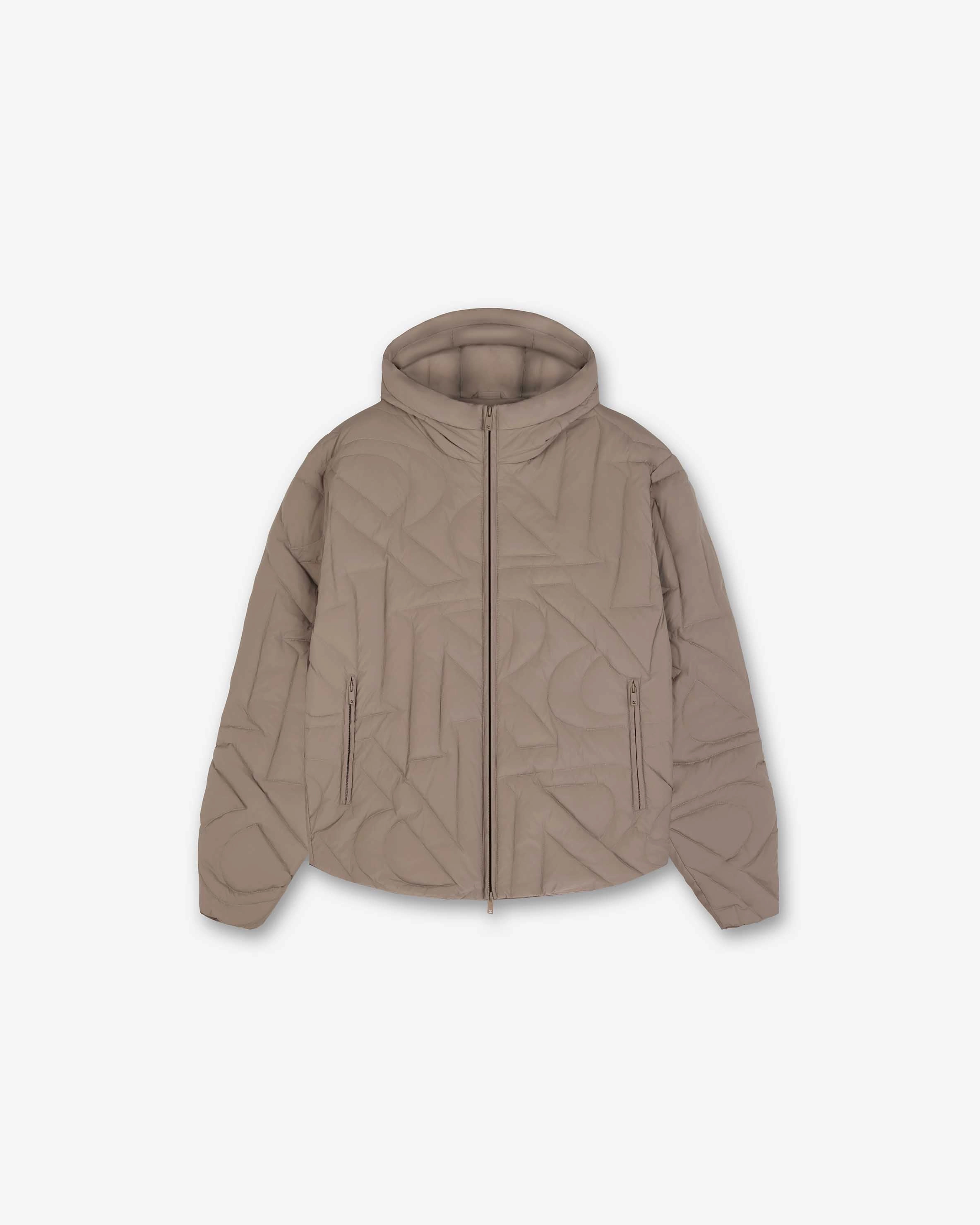 Stay Dry Interior ReflectiveDetails Initial Lightweight Hooded Jacket - Mushroom