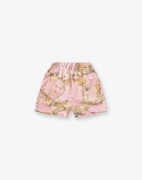 Realtree? Mesh Shorts- Washed Pink Camo Vintage Look low waisted