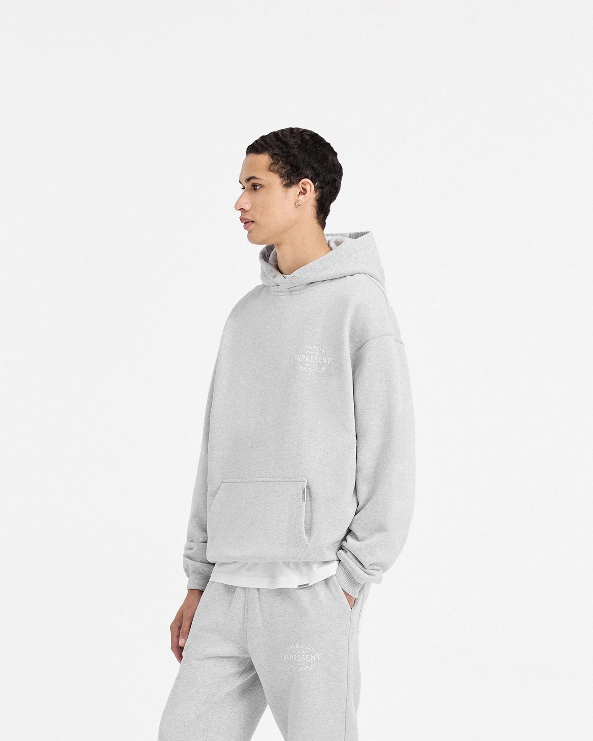 Possum like Represent Owners Club Stamp Hoodie - Ash Grey