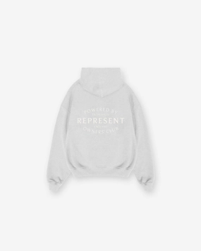 Represent Owners Club Stamp Hoodie - Ash Grey American style