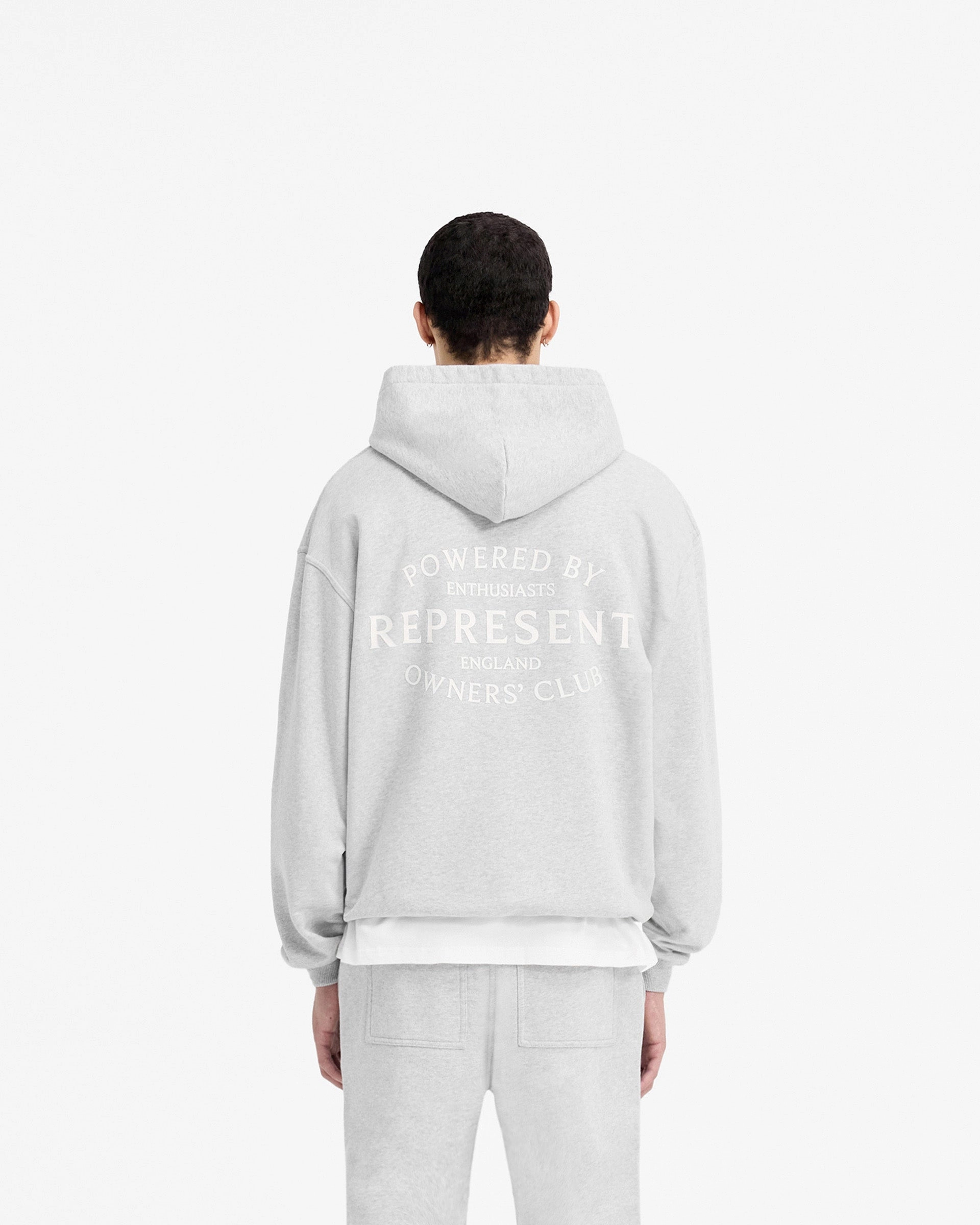 Represent Owners Club Stamp Hoodie - Ash Grey Sport Flex