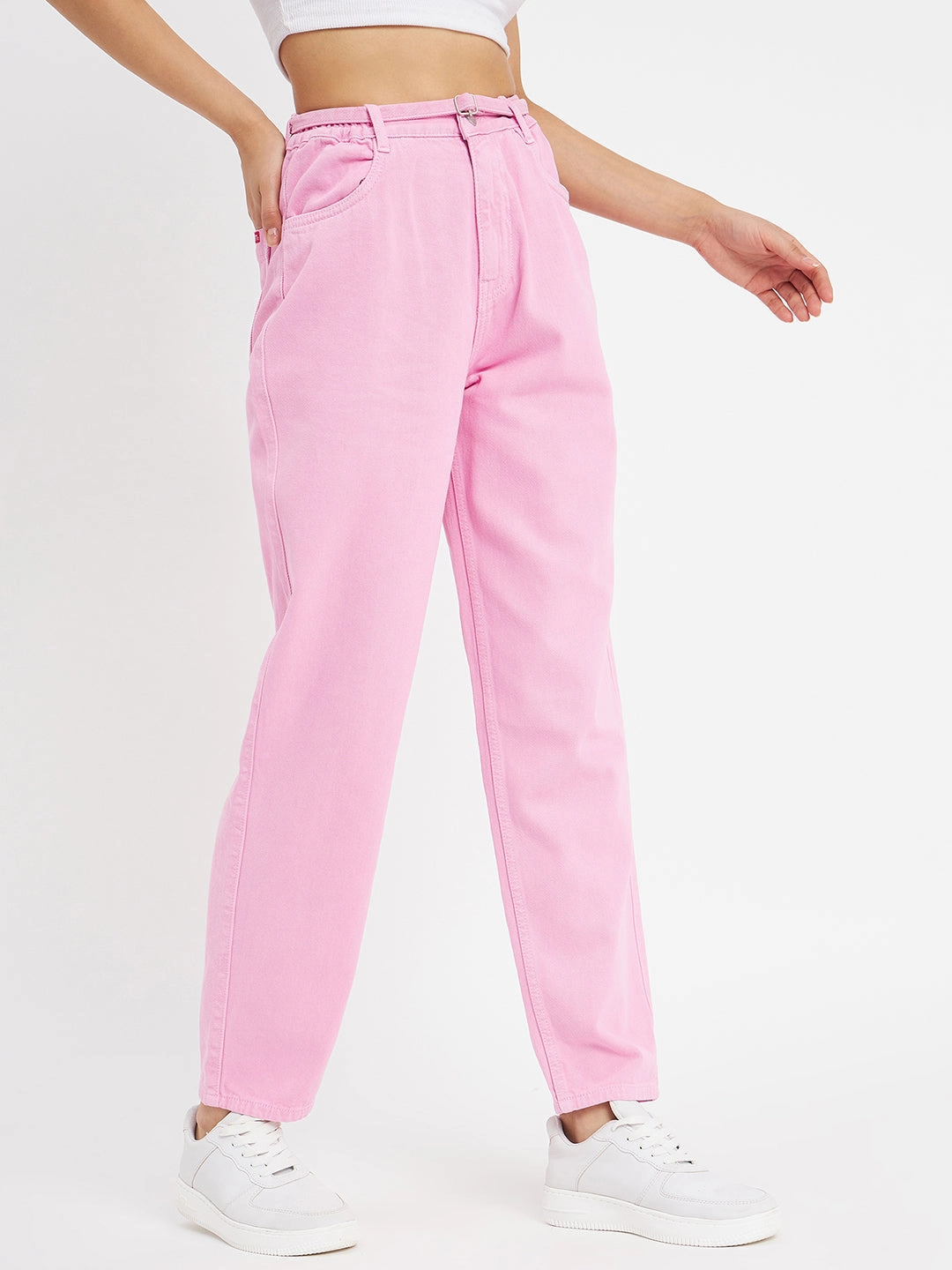 Weekend Style Smooth Casual Vibe Madame Pink Denim
