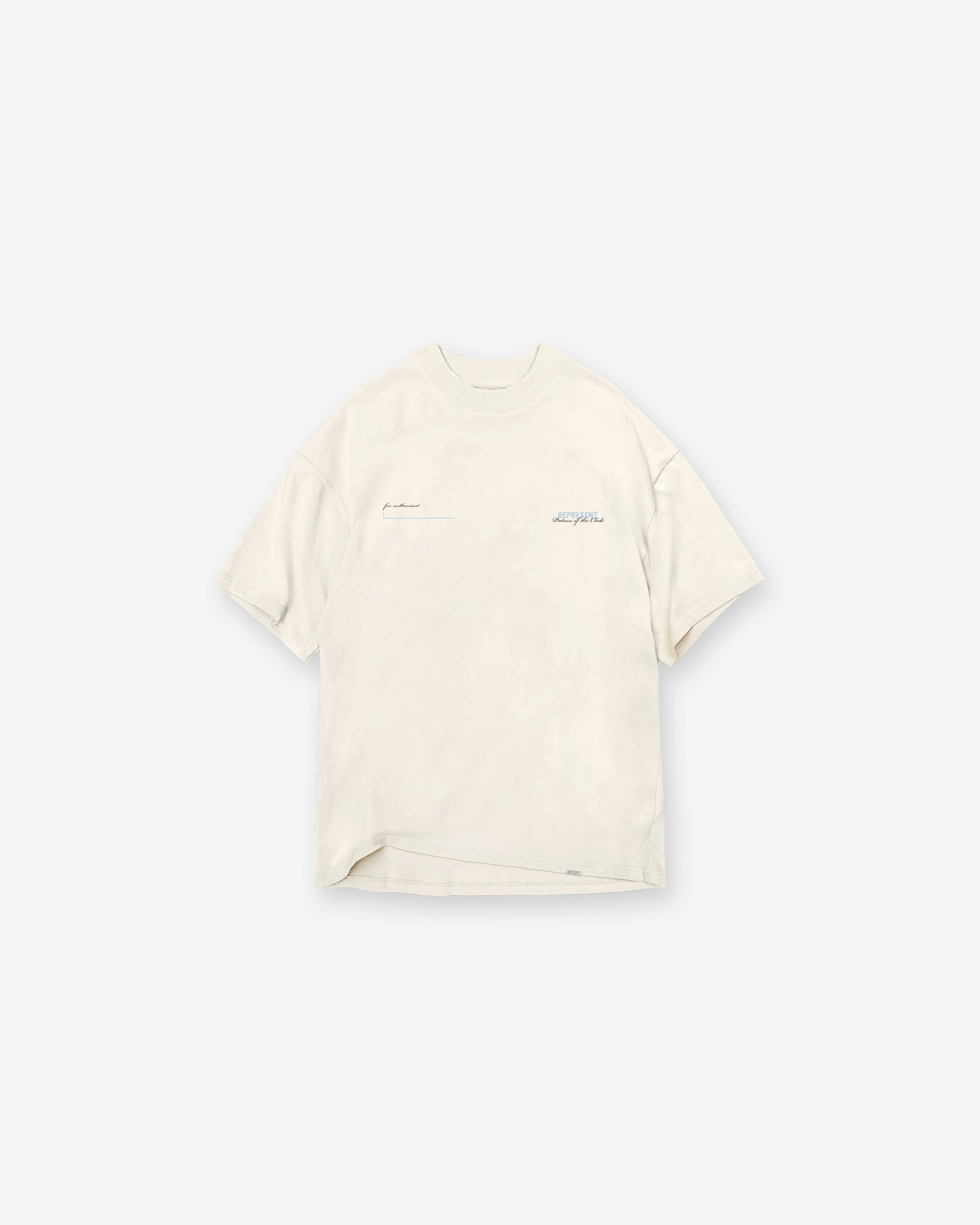 Comfortable and stylish Simple and Relaxed Patron Of The Club T-Shirt - Buttercream Powder Blue