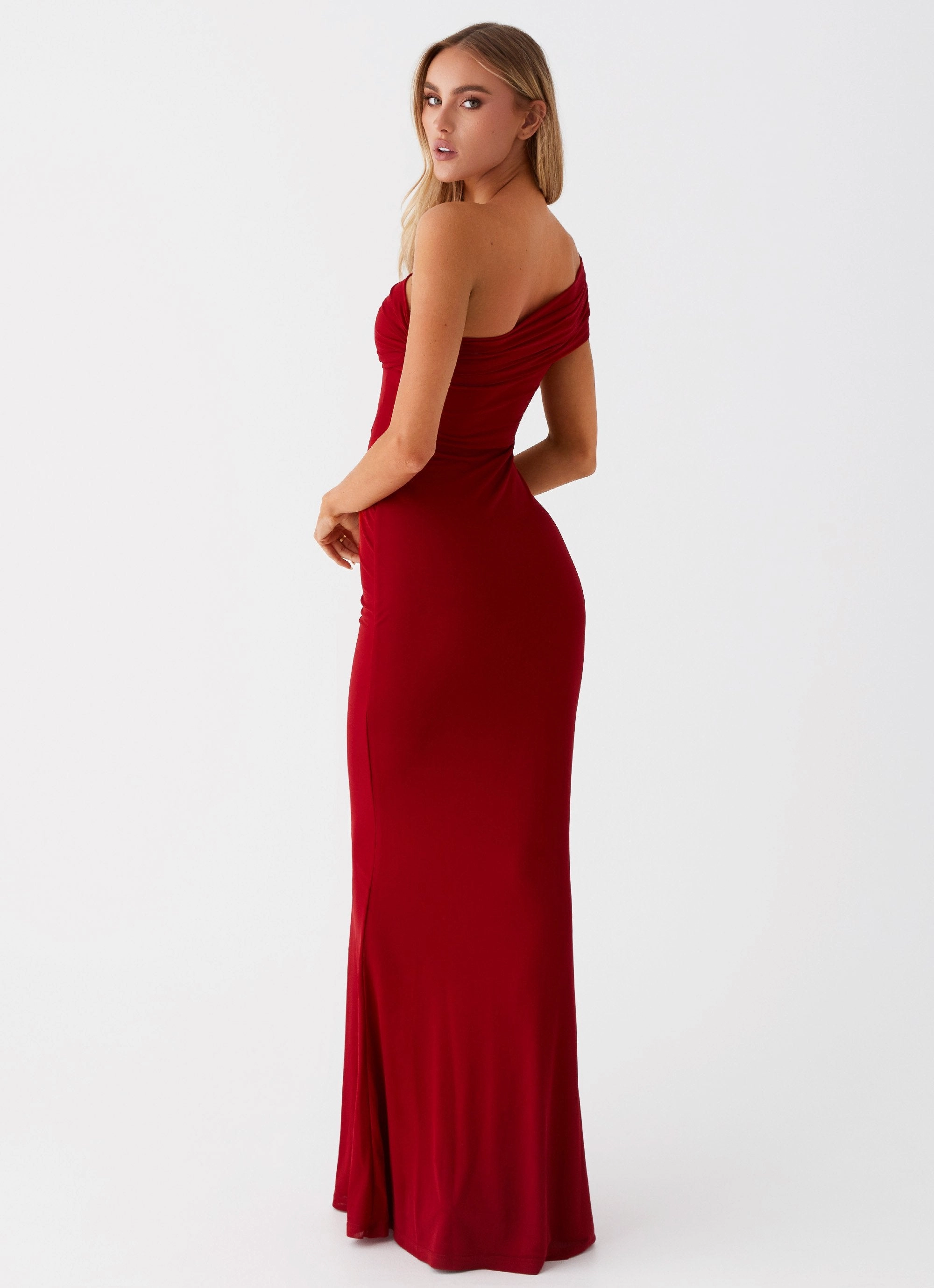Fit Clean Trendy Tailoring Reine Maxi Dress - Red