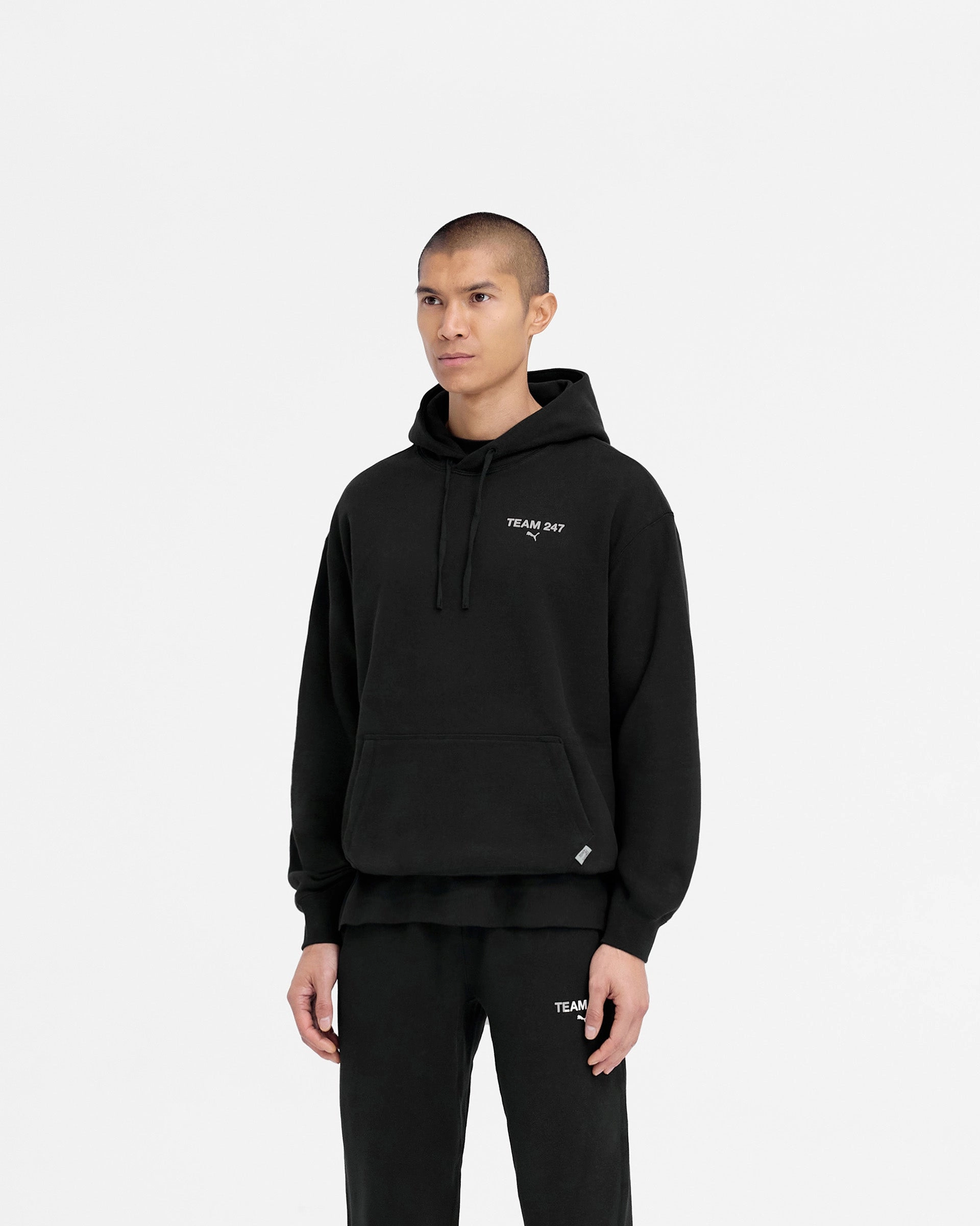 High Collar Coverage 247 X Puma Hoodie - Black