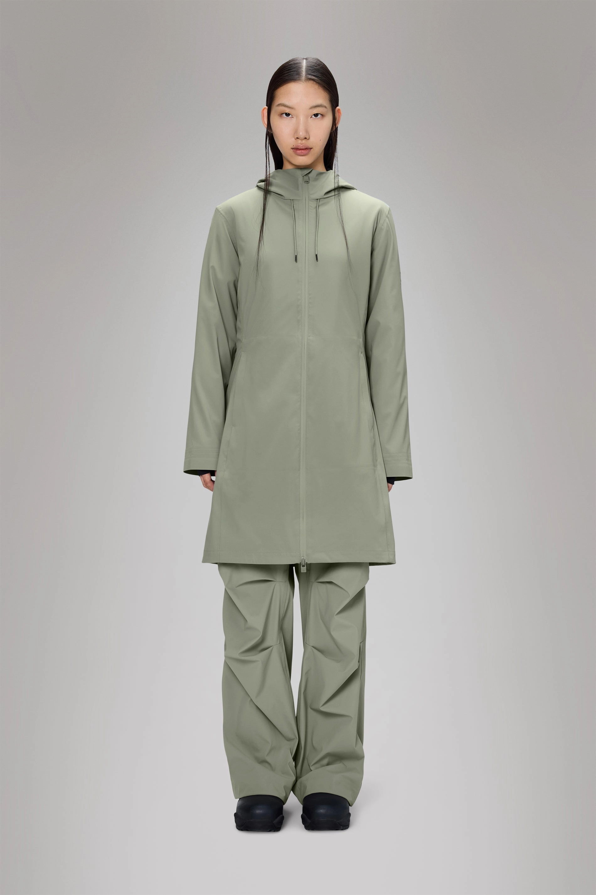 Anti Slip Shoulder Kangaroo Pocket Suva Hardshell Long W Jacket