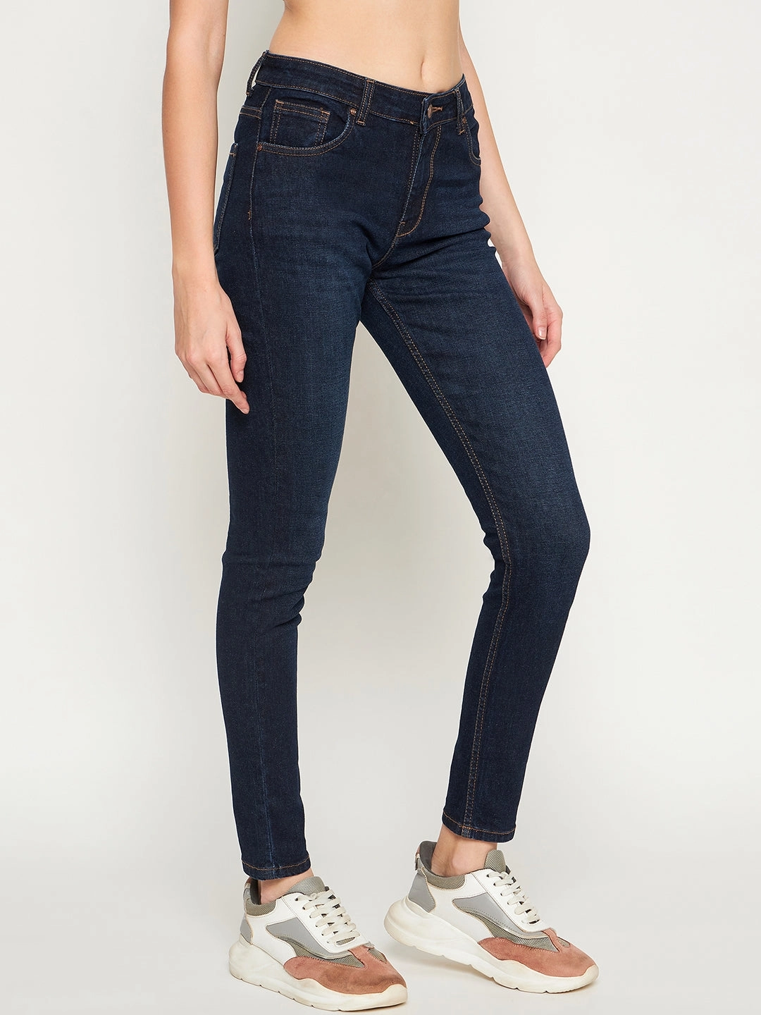 Madame Carbonblue Straight Fit Denim Artist Vibe Everyday Rainy Day