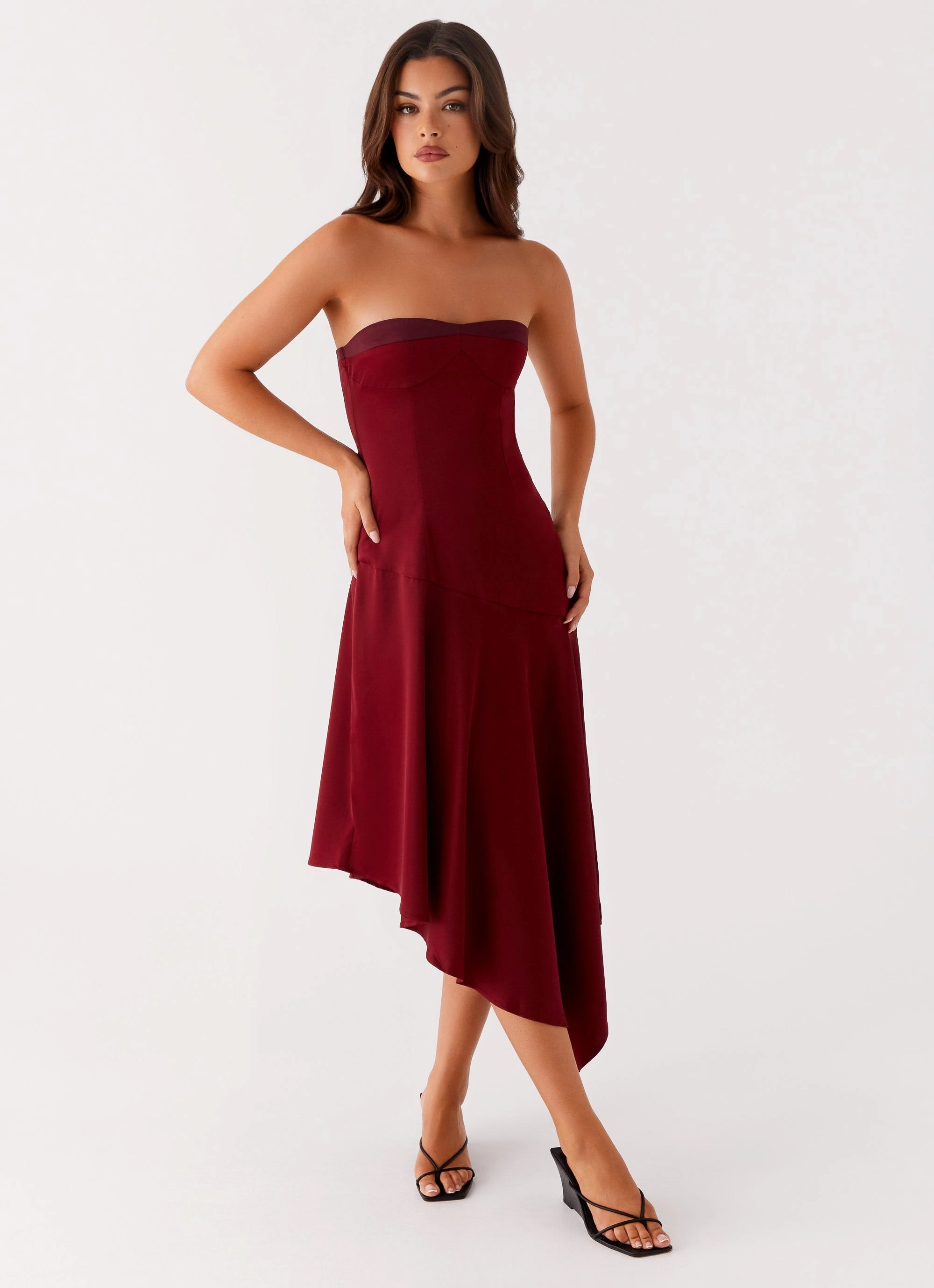 Chill Edge Easy Match Matisse Midi Dress - Red
