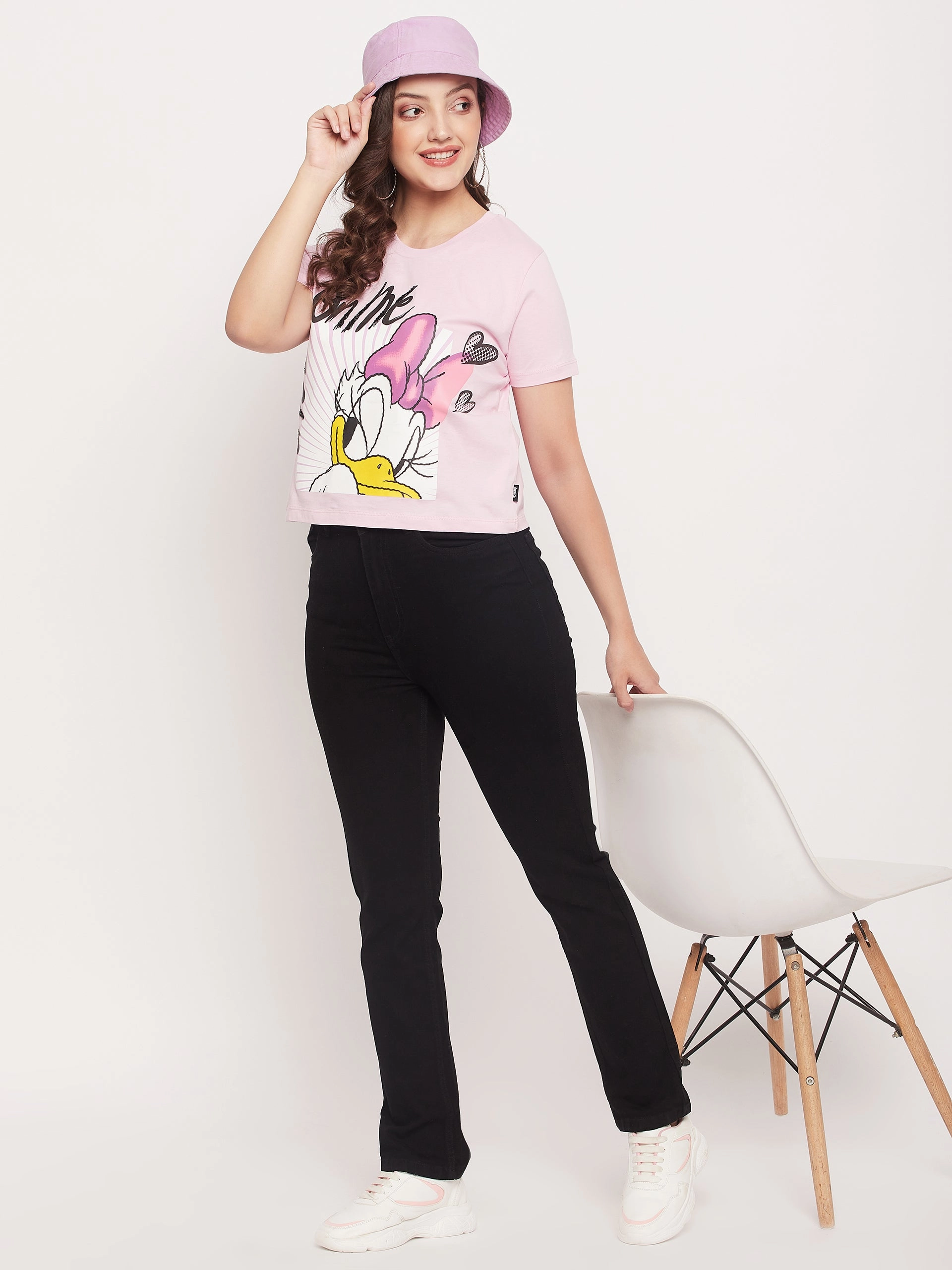 Fashion Ready Comfortable Wear Madame Disney Daisy Nude Regular Fit T-Shirt