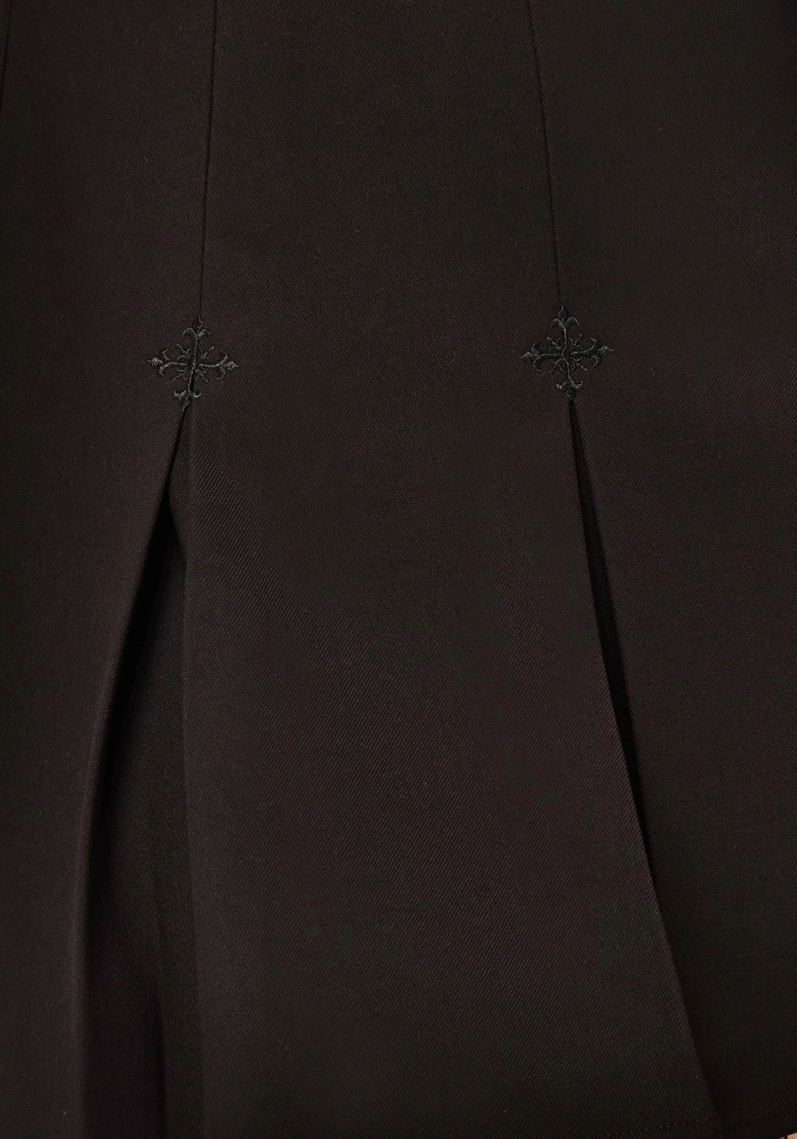 Soul Embroidered Pleated Mini Skirt Detail Focus
