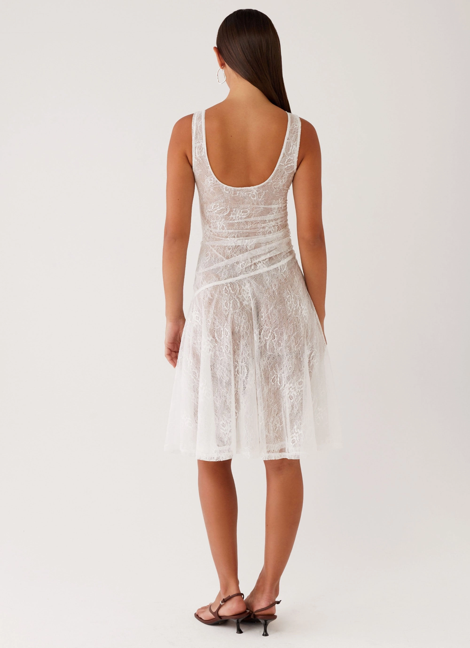 Remember Me Lace Midi Dress - White Trend Appeal Neat Finish