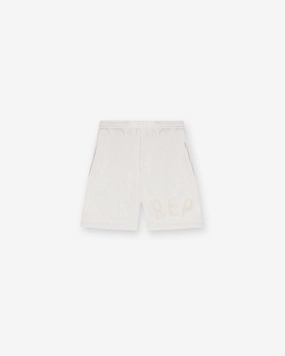 Parka Rep Applique Shorts - Cream Marl