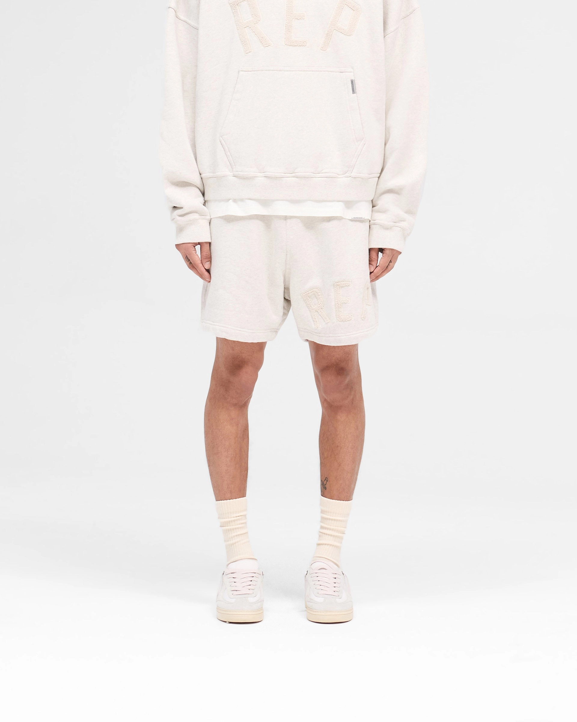 Outdoor Ready Fit Rep Applique Shorts - Cream Marl