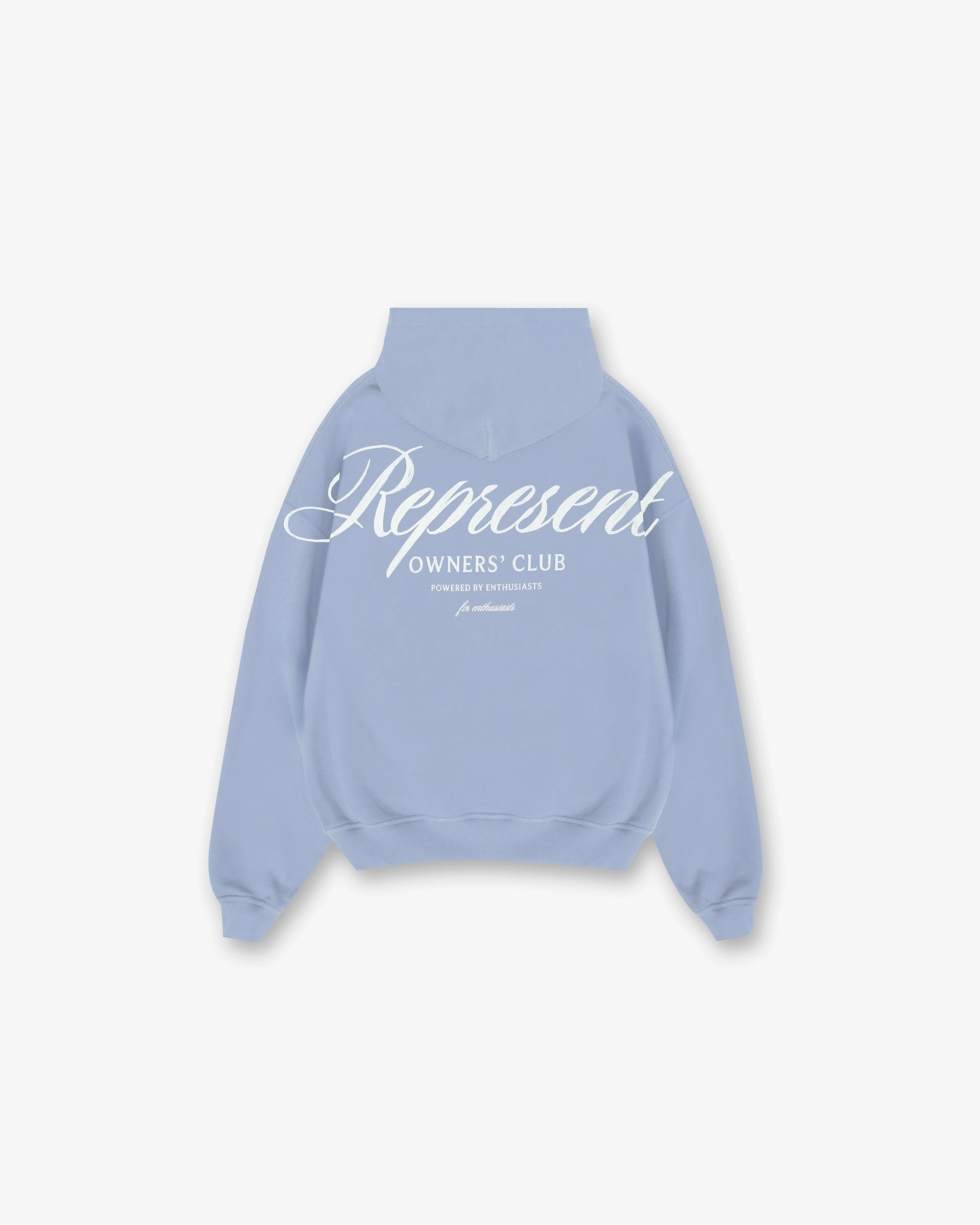 Represent Owners Club Script Hoodie - Dusty Blue Formal Casual Thermal Regulating Fabric