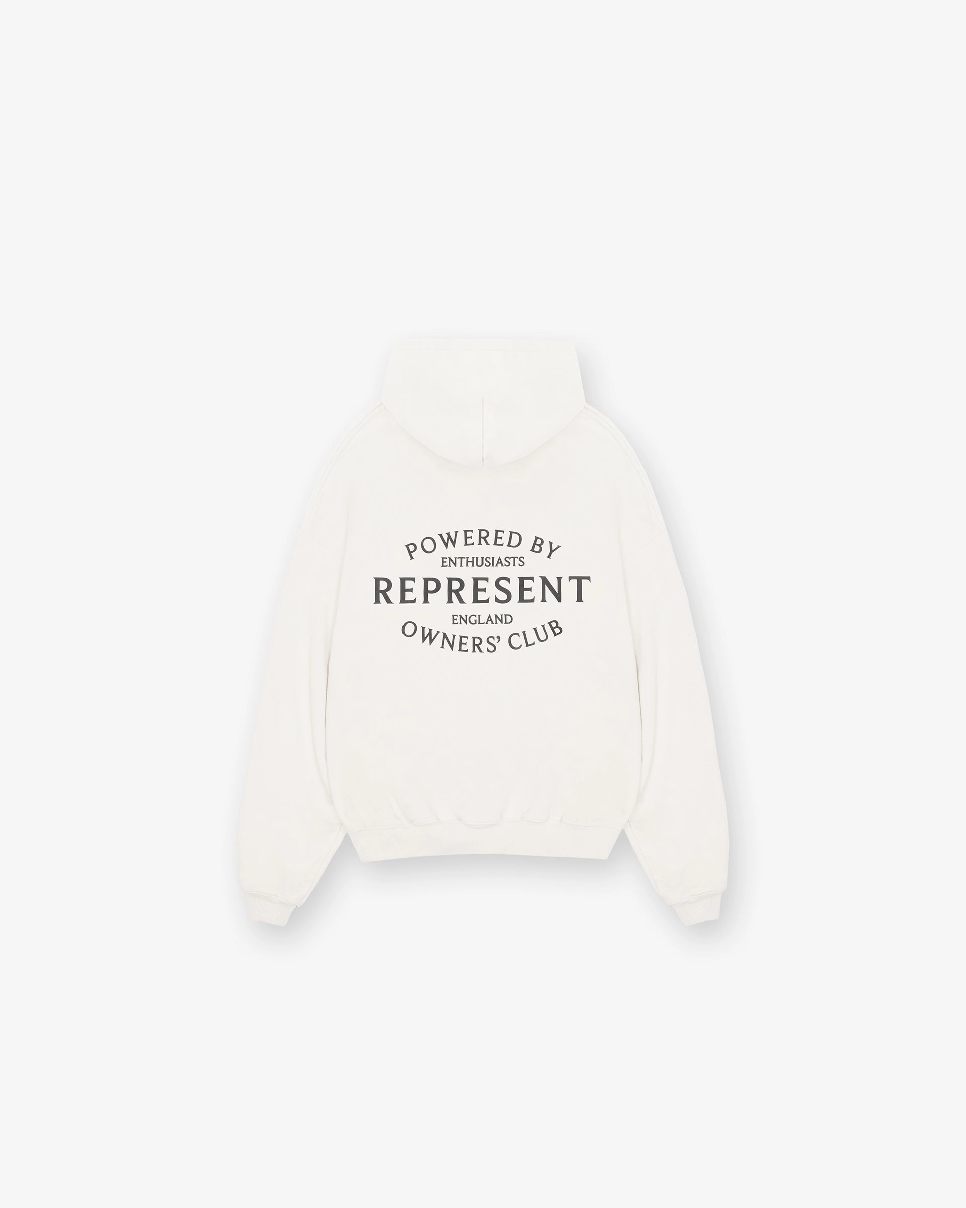 Represent Owners Club Stamp Hoodie - Flat White Comfy Layer Comfort Flex