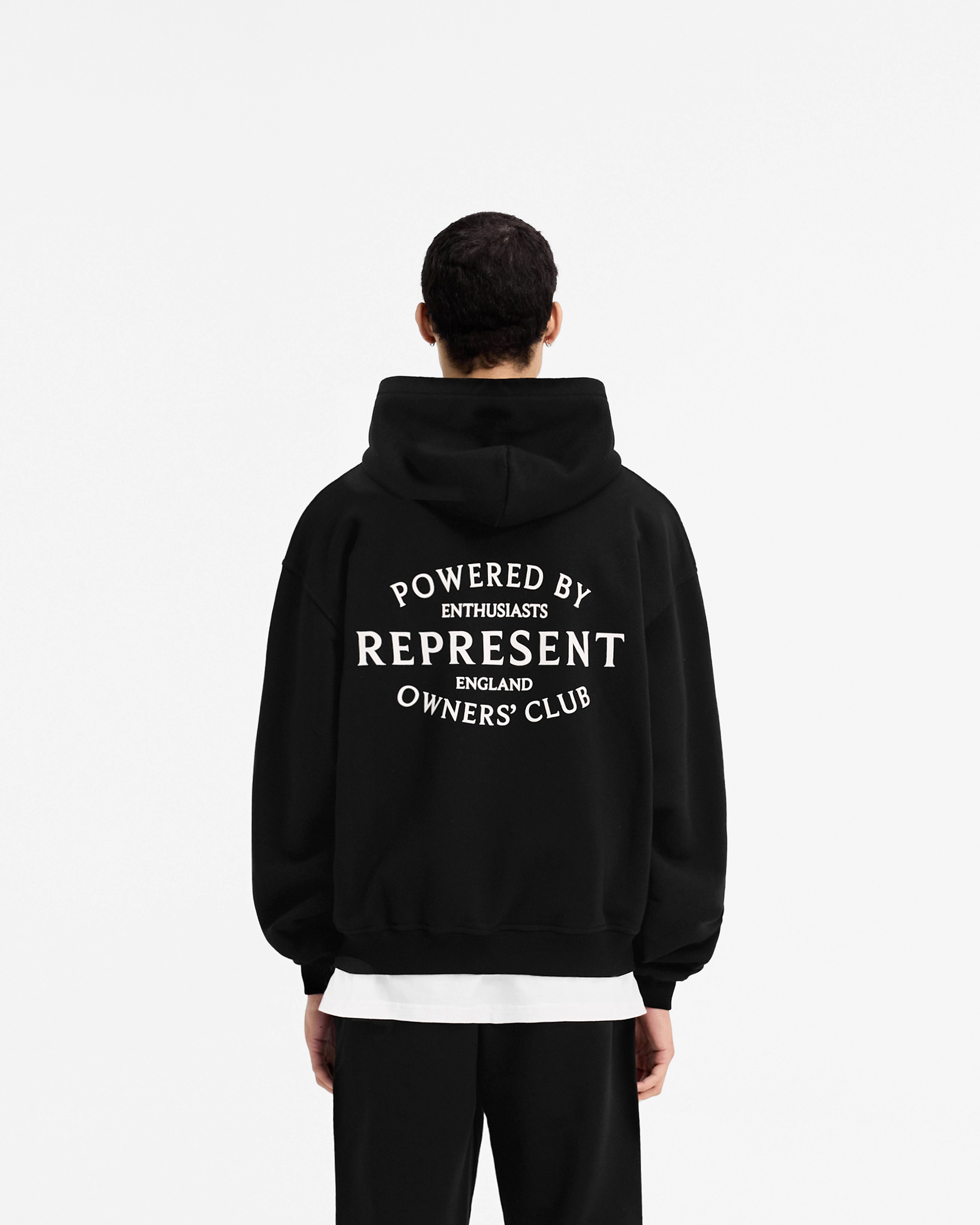 Versatile Layer Glamorous touch Represent Owners Club Stamp Hoodie - Jet Black