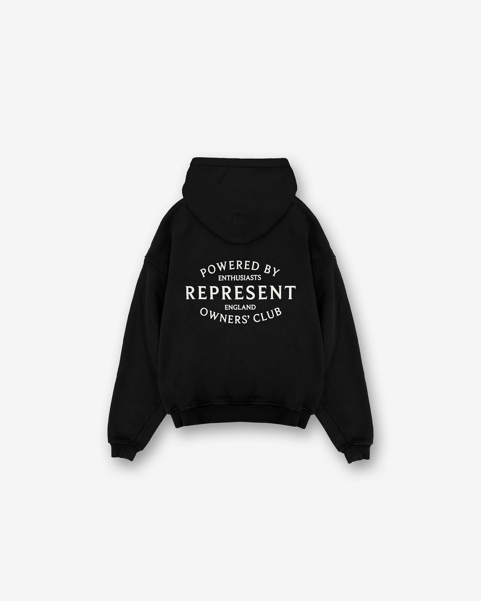 Corduroy feel Represent Owners Club Stamp Hoodie - Jet Black