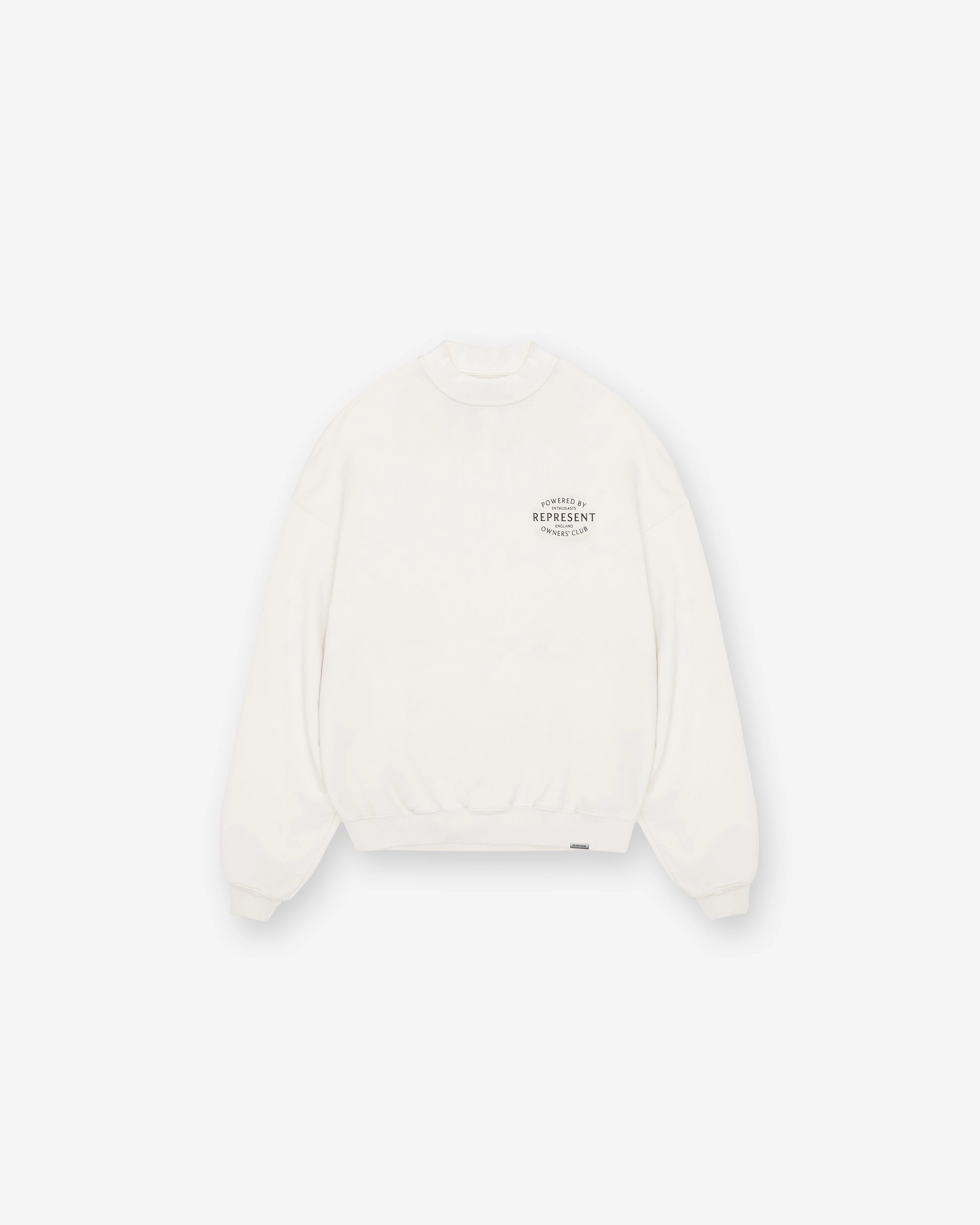 Represent Owners Club Stamp Sweater - Flat White Hypoallergenic Yarn Construction