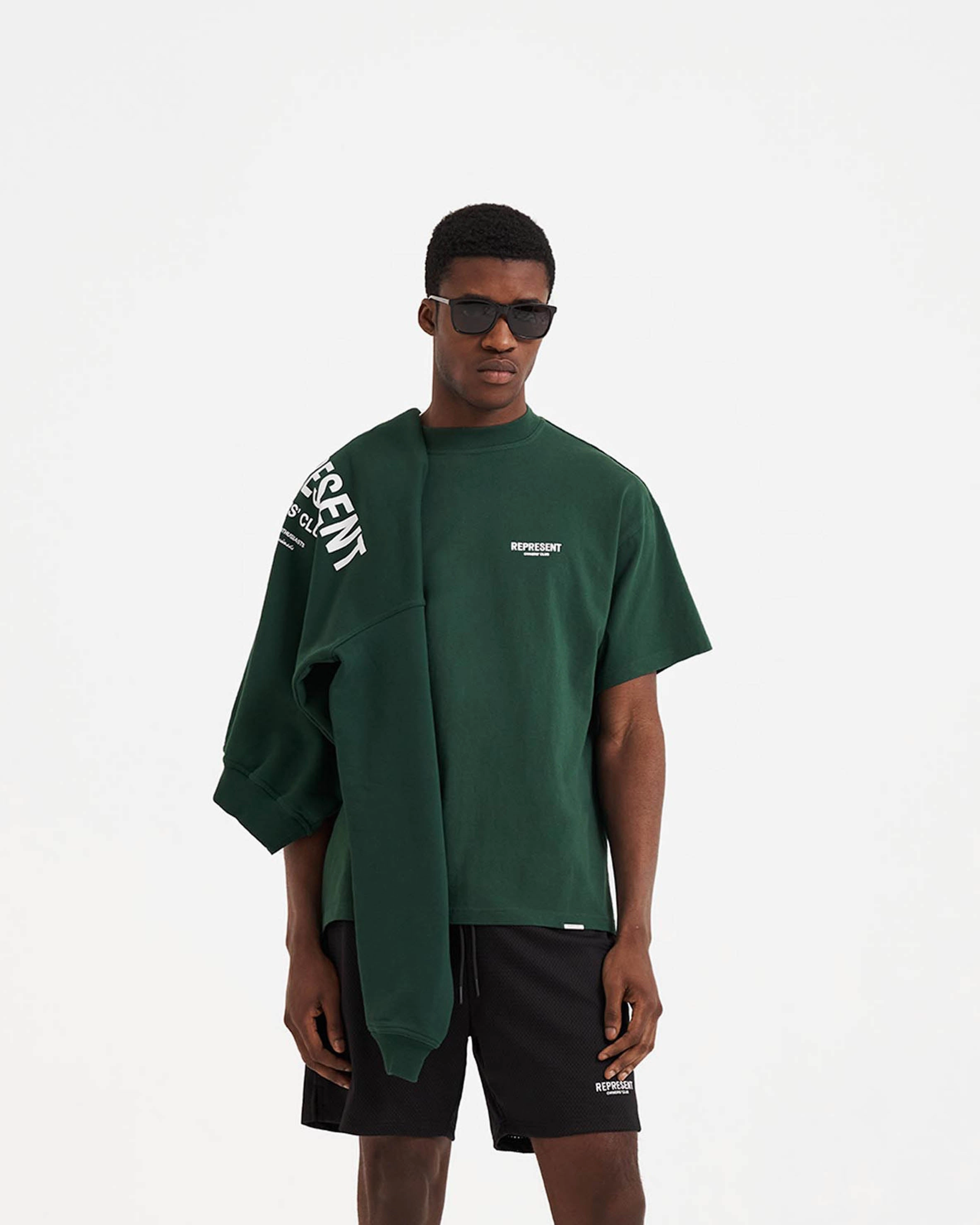 suitable for all genders Comfort Style Represent Owners Club T-Shirt - Racing Green