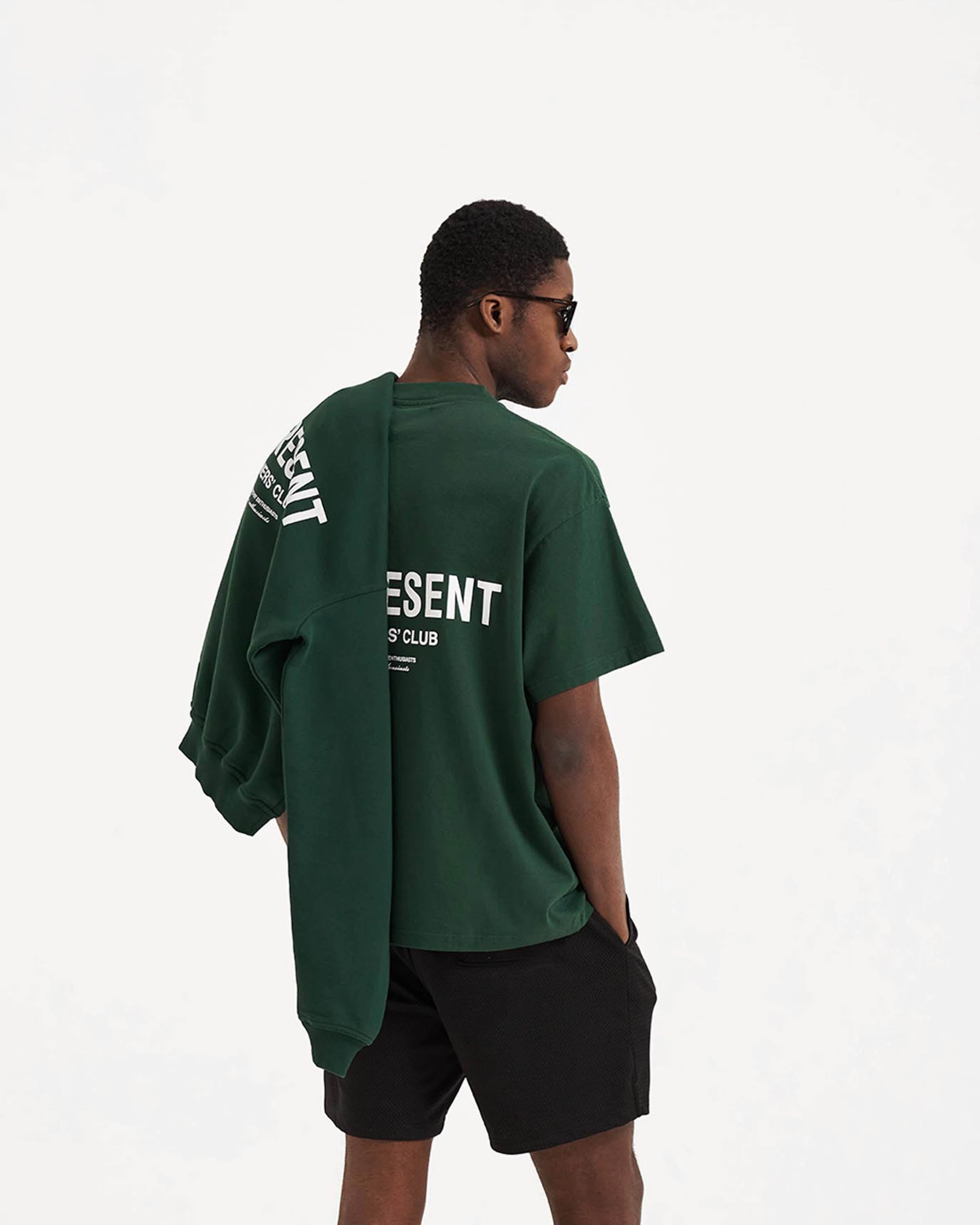 Curved Hemline Represent Owners Club T-Shirt - Racing Green